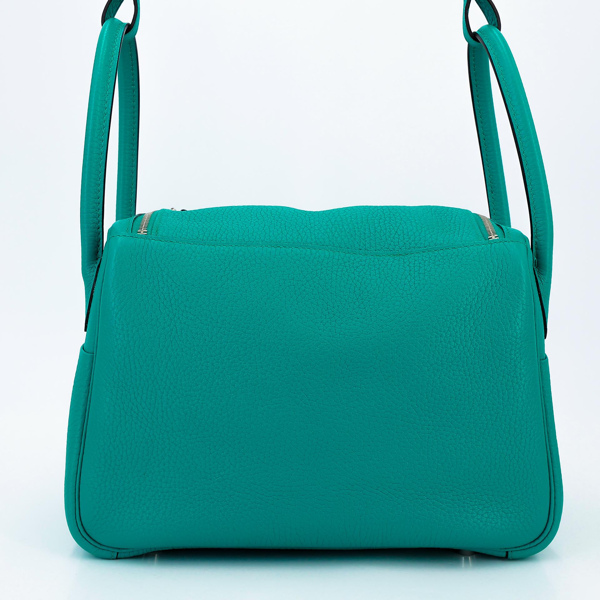 ランク A HERMÈS エルメス リンディ26 ブルーパオン (7F) トリヨン シルバー金具 X刻印 - 2