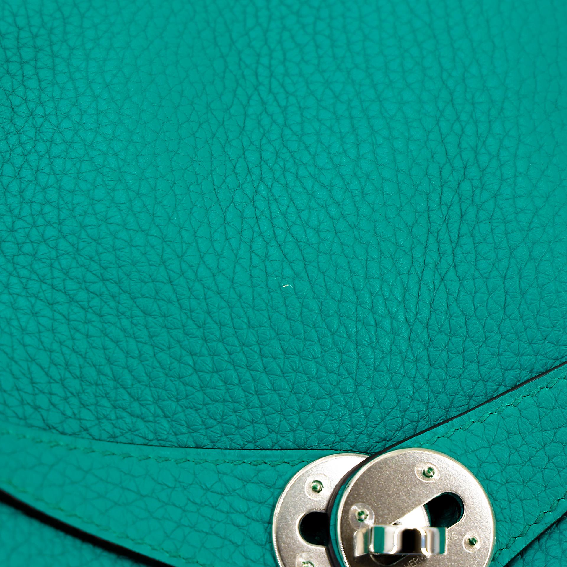 ランク A HERMÈS エルメス リンディ26 ブルーパオン (7F) トリヨン シルバー金具 X刻印 - 12