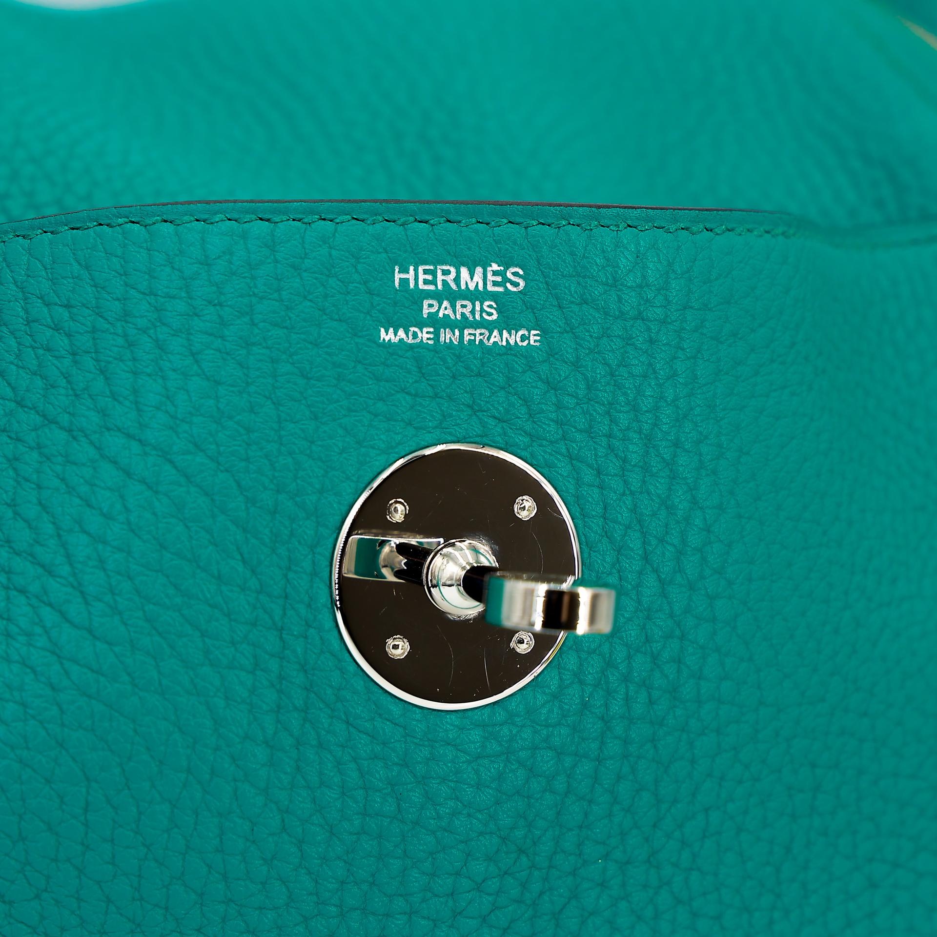 ランク A HERMÈS エルメス リンディ26 ブルーパオン (7F) トリヨン シルバー金具 X刻印 - 22