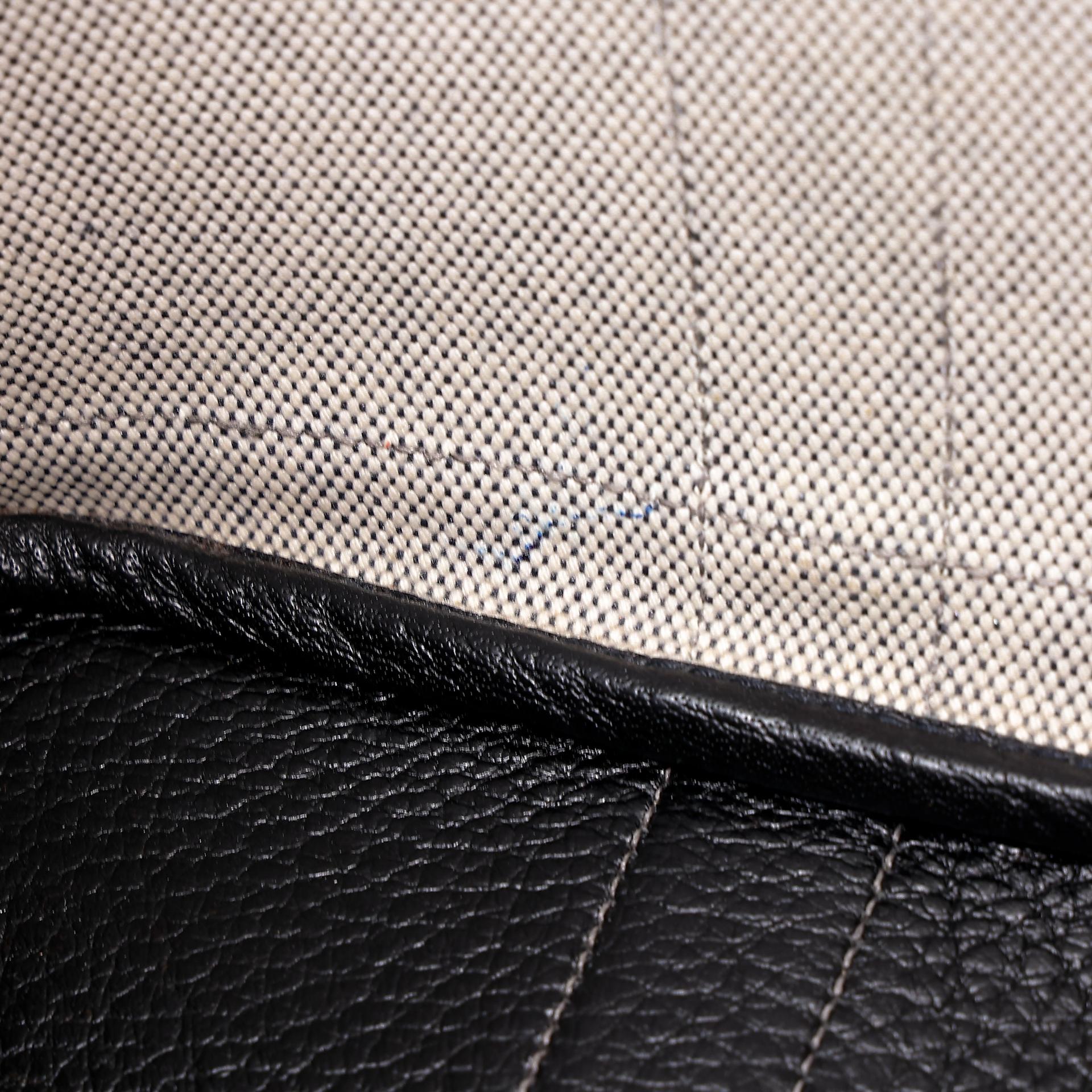 中古AB HERMÈS 爱马仕 Garden Party 花园 TPM 30 89 黑色 Noir 帆布 Buffalo 水牛皮 银扣 □J刻 2006年 - 25