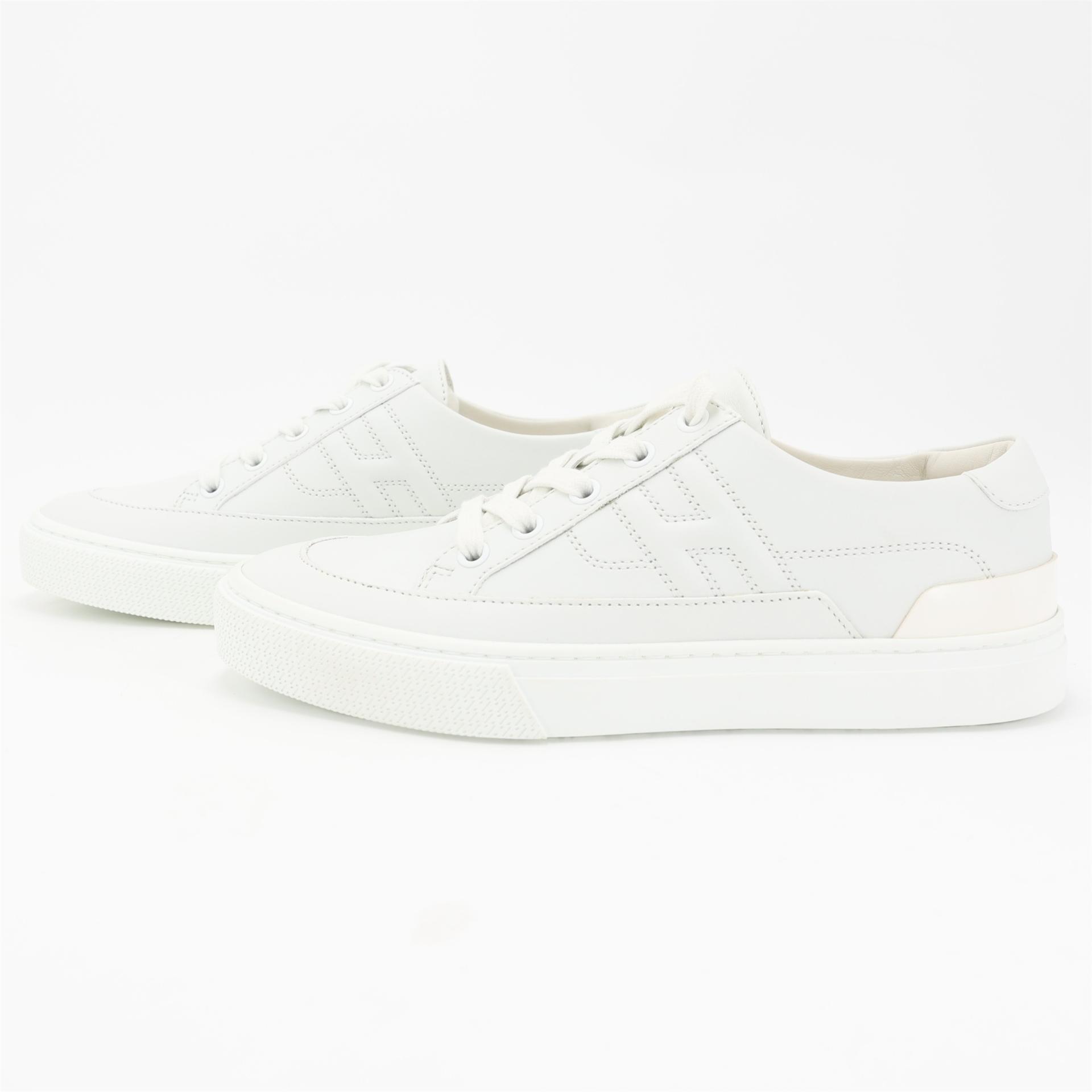 Brand New ( Rank N ) HERMÈS Deep sneaker White Calfskin - 3