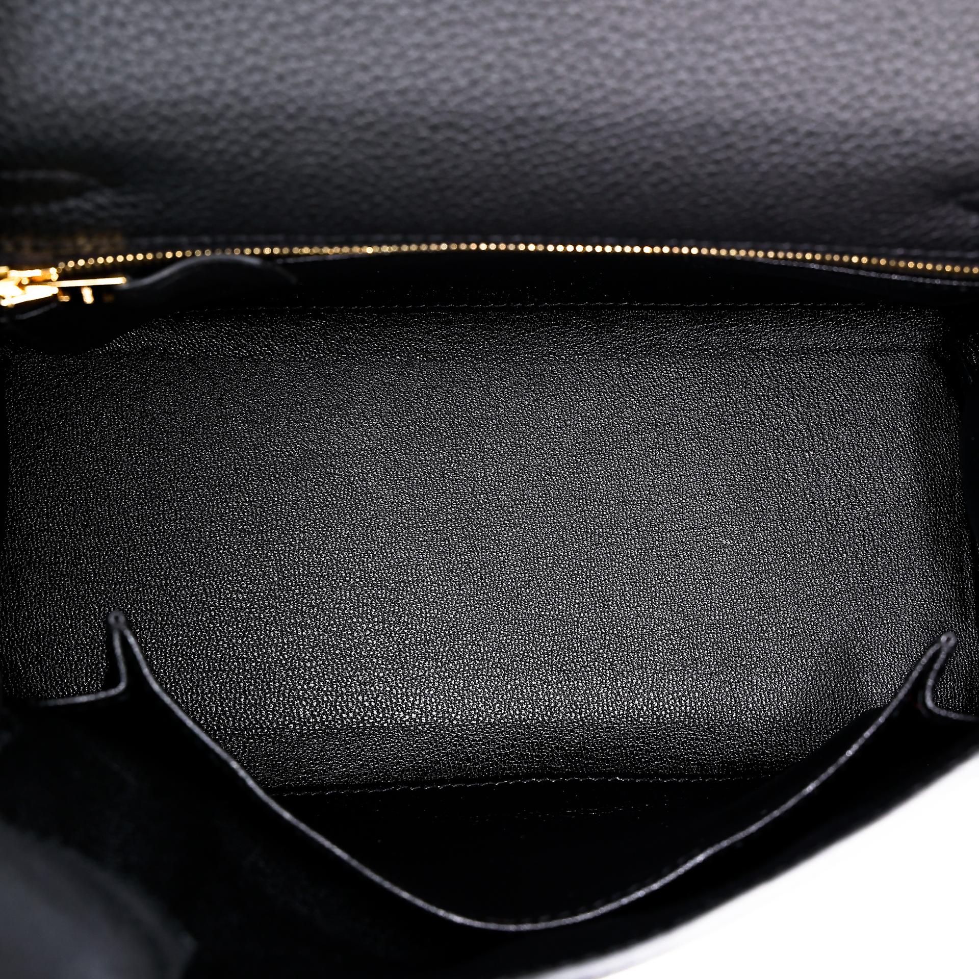 Brand New ( Rank N ) HERMÈS Kelly 25 Black (89) Togo Gold hardware W (2024) - 15