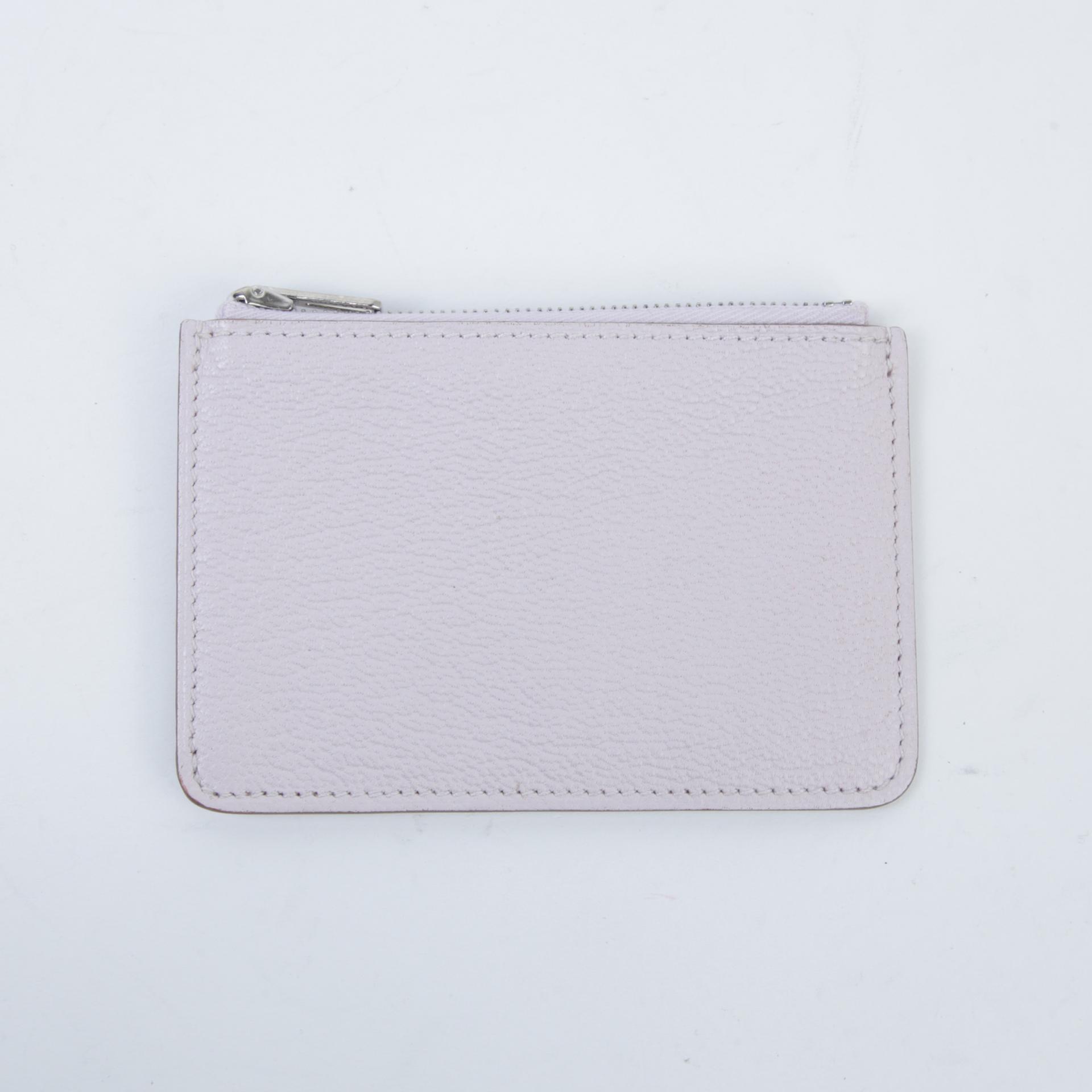 未使用保存品 HERMÈS 愛馬仕 Roulis Slim 錢包 09 夢幻粉 Mauve Pale Chevre山羊皮 銀扣 B刻 2023年 - 13