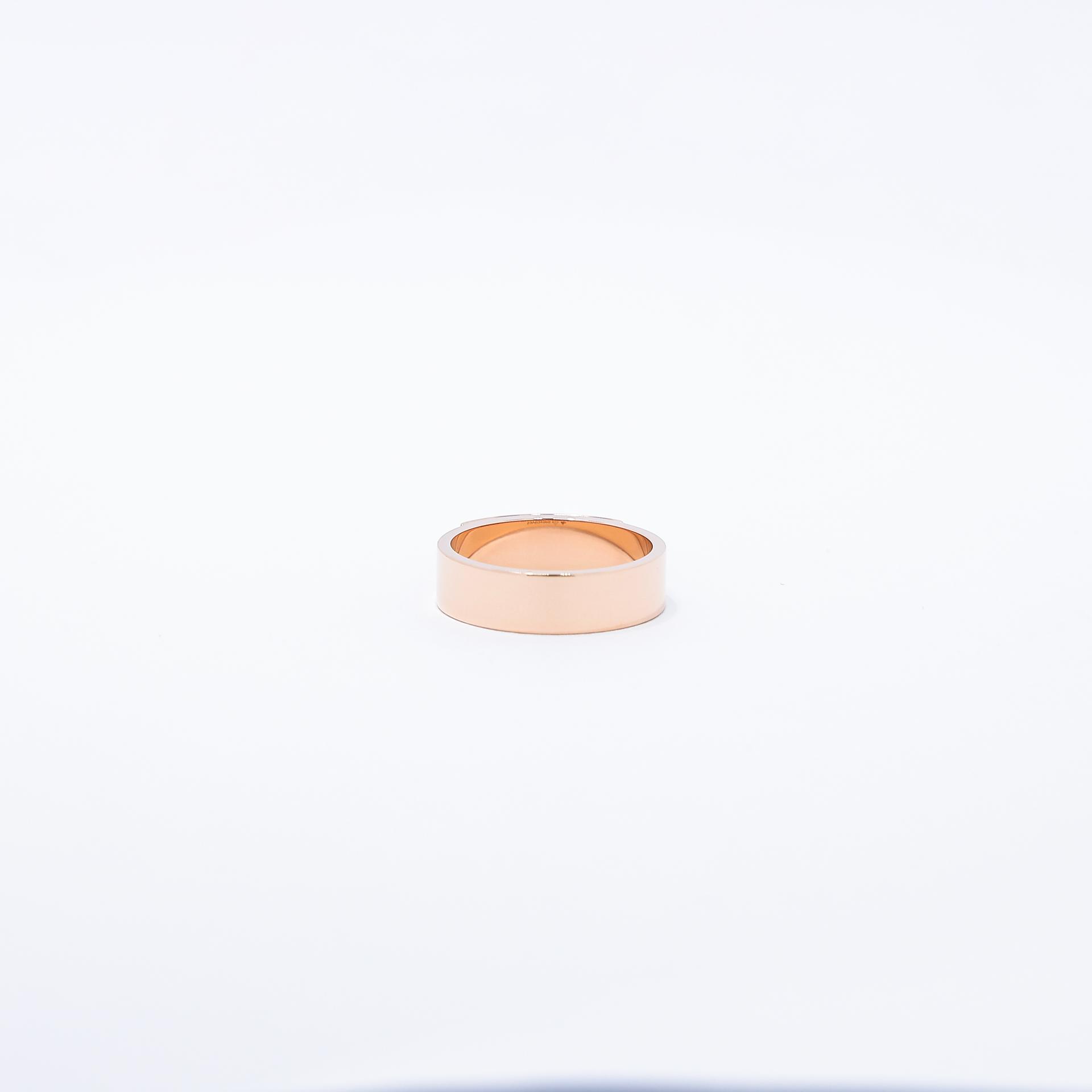Brand New ( Rank N ) HERMÈS Kelly PM Ring Rose Gold Diamond Rose Gold Rose Gold hardware - 3