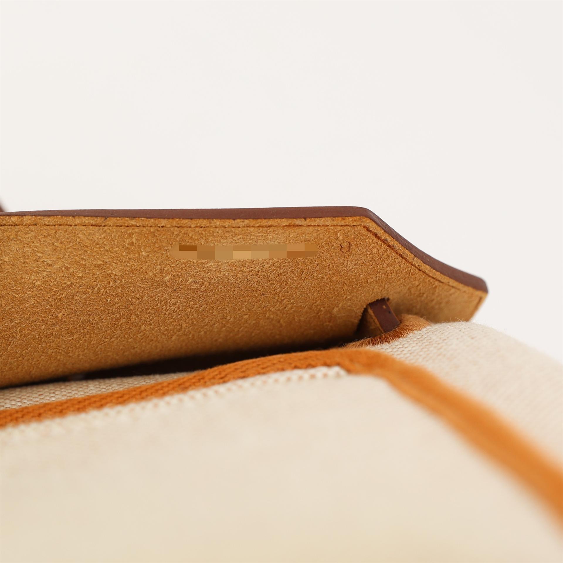 Excellent ( Rank SA ) HERMÈS Limited Edition Herbag Zip 31 PM  Fauve (34) Beige Canvas Gold hardware B (2023) - 26