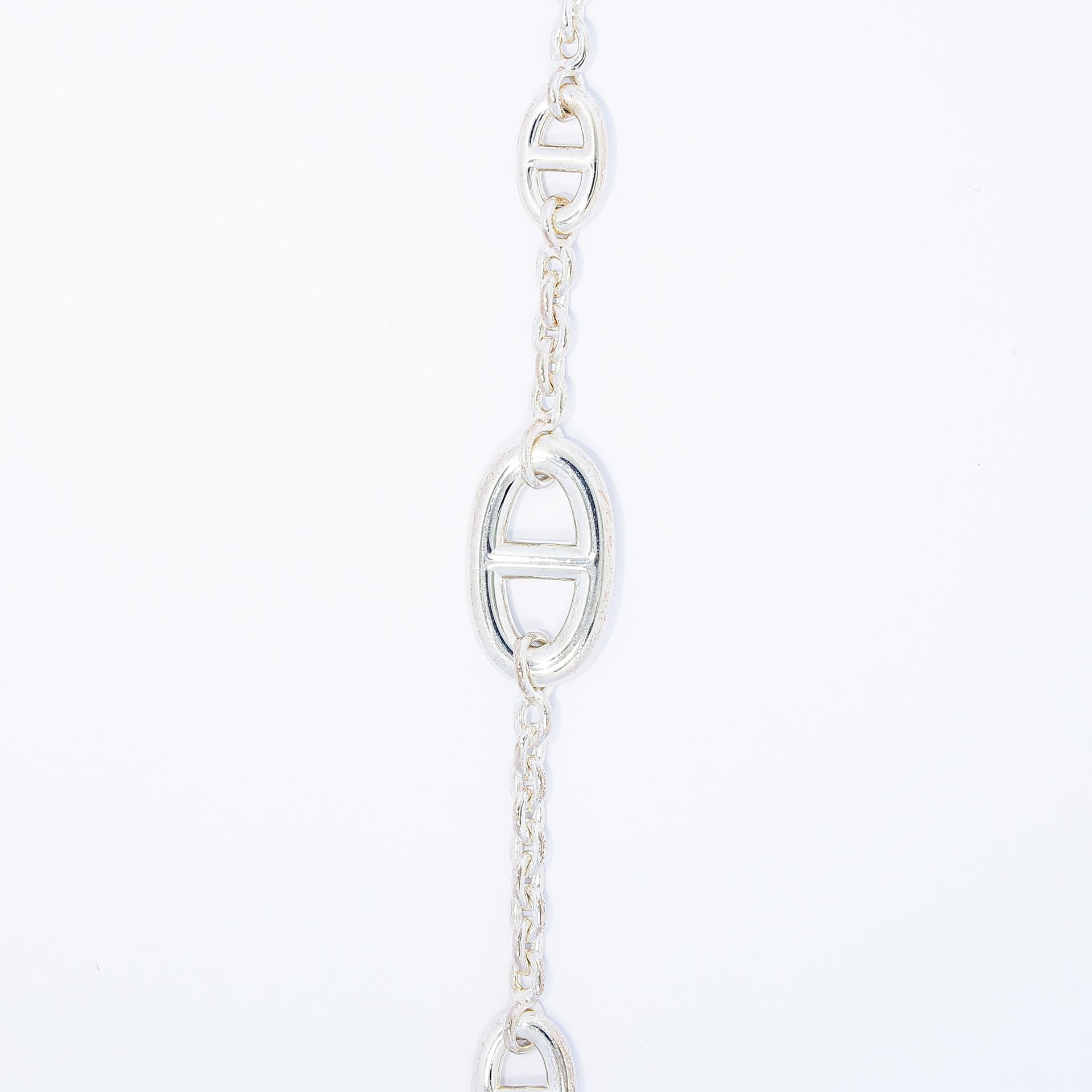 Brand New ( Rank N ) HERMÈS Bracelet Farandole Silver Silver 925 Palladium hardware - 3
