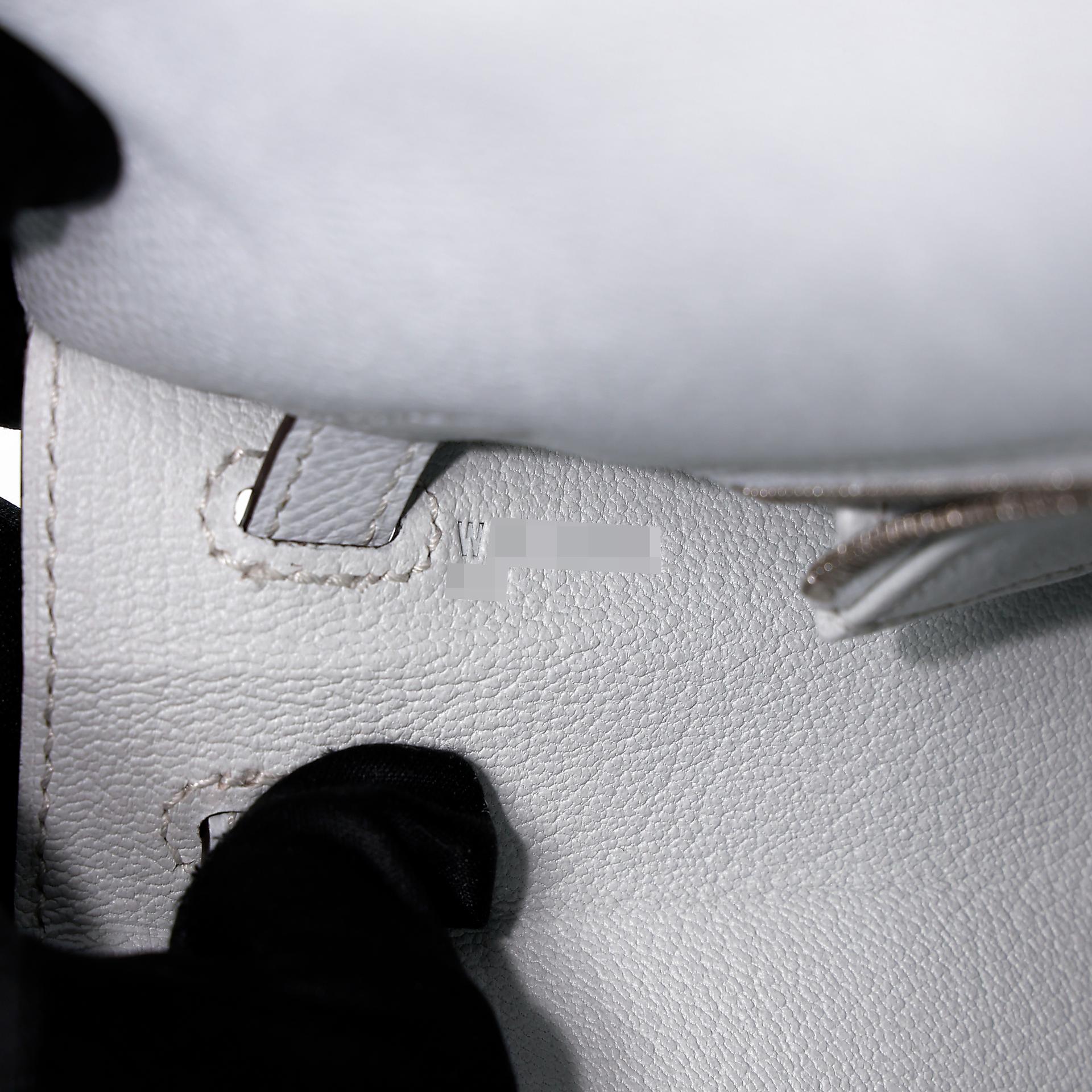 Brand New ( Rank N ) HERMÈS Kelly 25 Sellier Gris Platine (N4) Epsom Electrum hardware W (2024) - 12