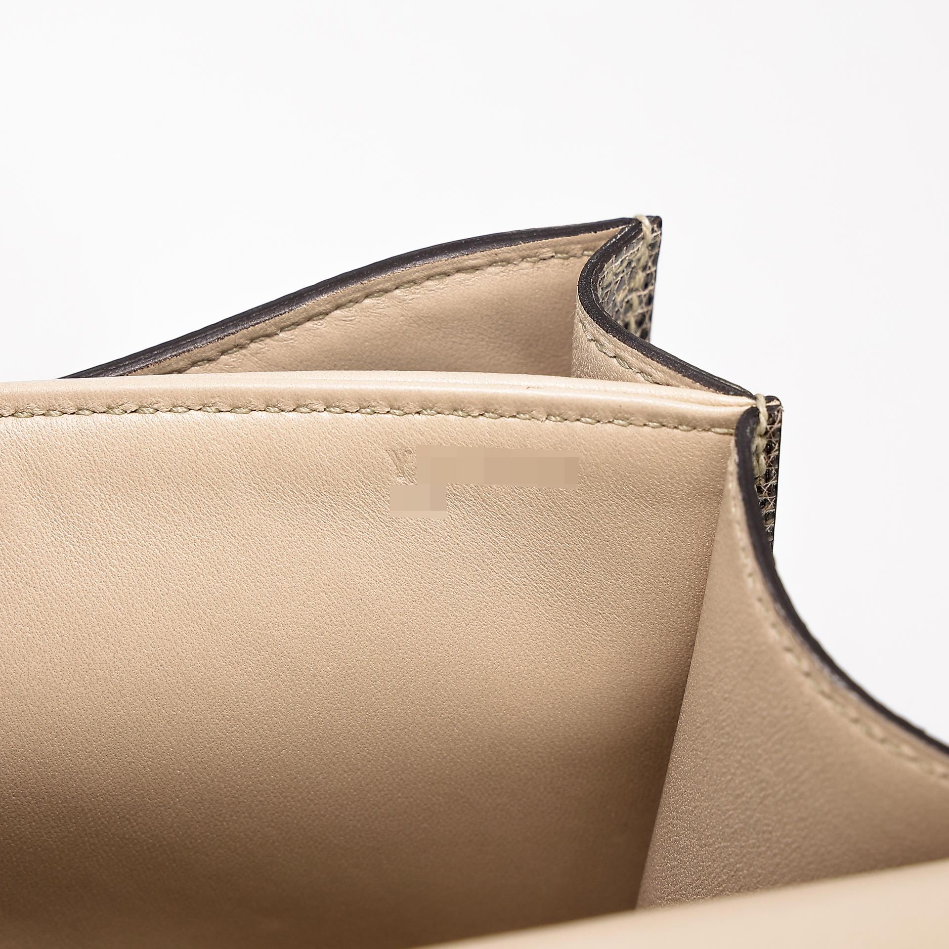 Very Good ( Rank A) HERMÈS Constance Mini Ombre (1B) Lizard Gold hardware Y (2020) - 12