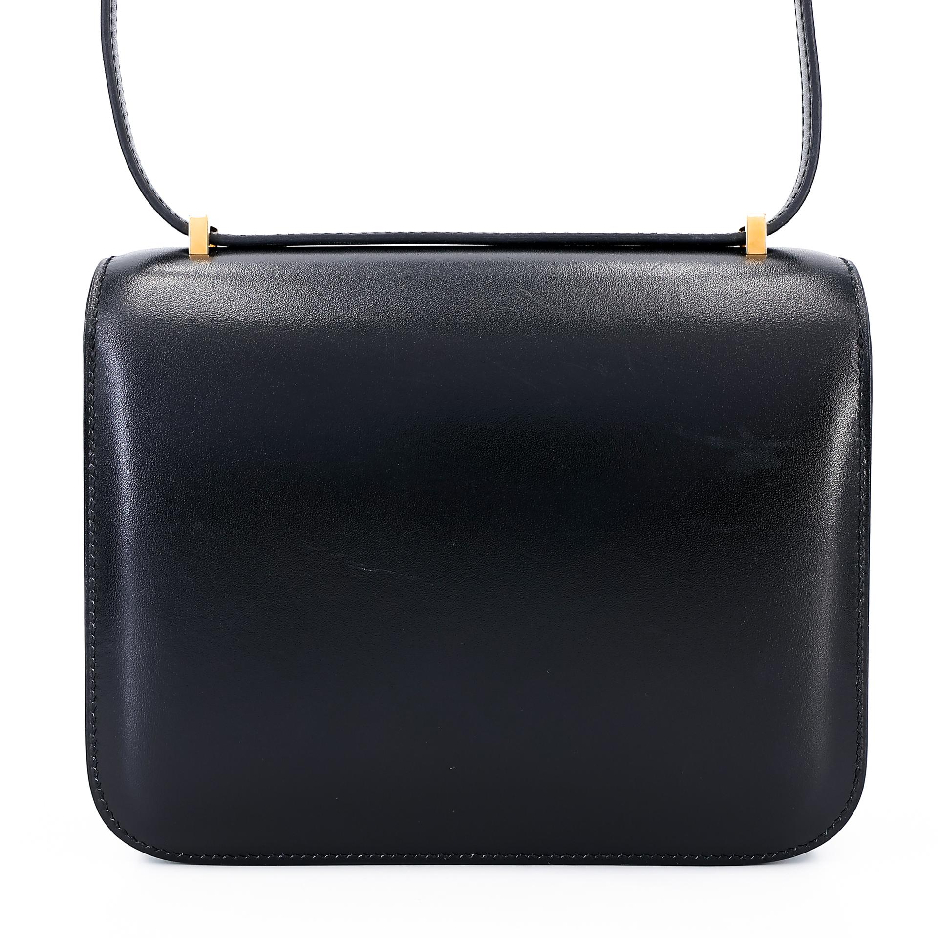 A美品 HERMÈS 爱马仕 Constance 康康 Mini 19 89 黑色 Noir Box牛皮 金扣 Y刻 2020年 - 2