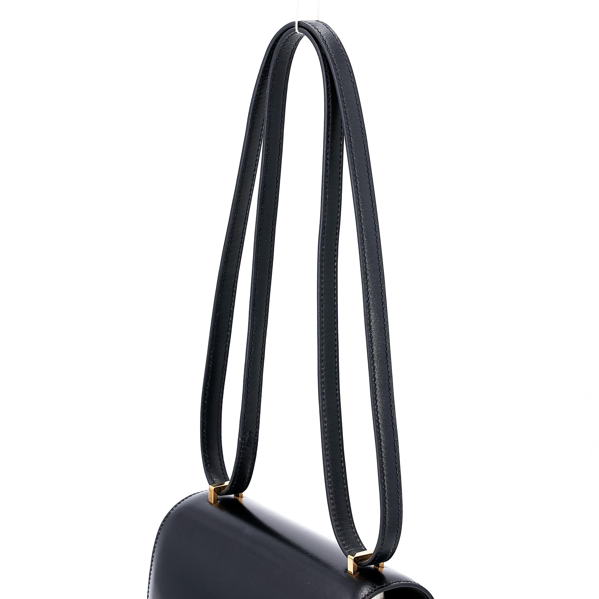 A美品 HERMÈS 爱马仕 Constance 康康 Mini 19 89 黑色 Noir Box牛皮 金扣 Y刻 2020年 - 3