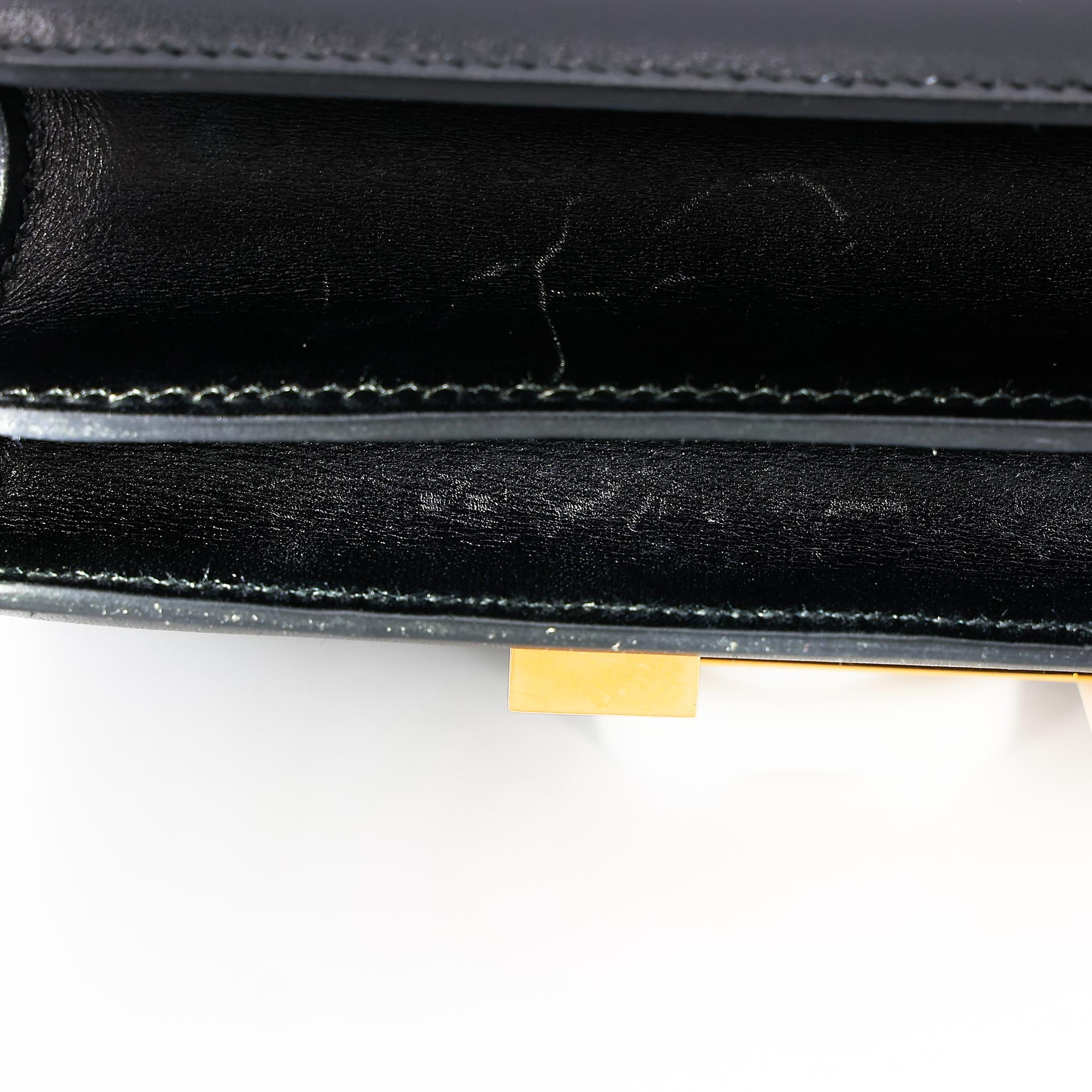 A美品 HERMÈS 爱马仕 Constance 康康 Mini 19 89 黑色 Noir Box牛皮 金扣 Y刻 2020年 - 11
