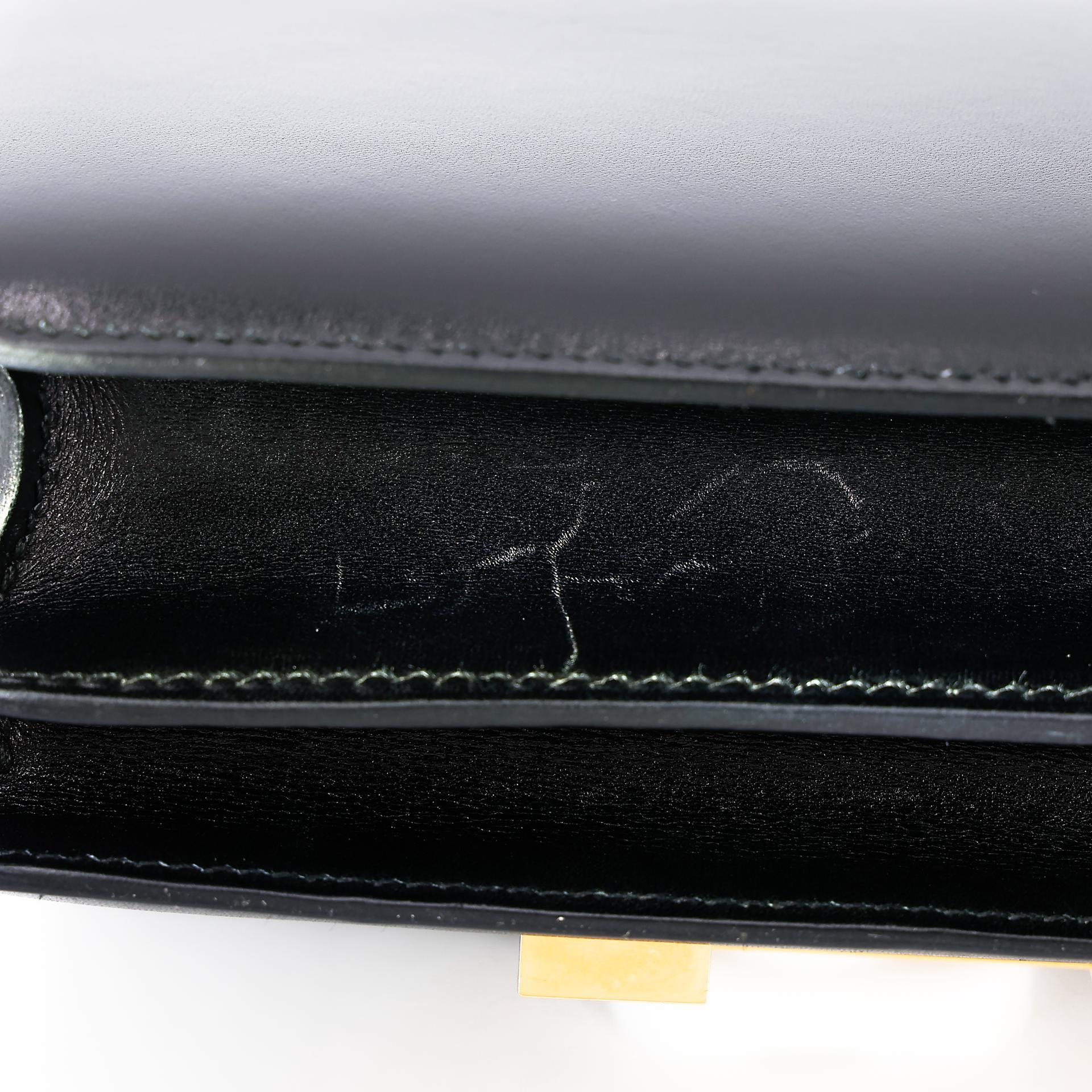 A美品 HERMÈS 爱马仕 Constance 康康 Mini 19 89 黑色 Noir Box牛皮 金扣 Y刻 2020年 - 12