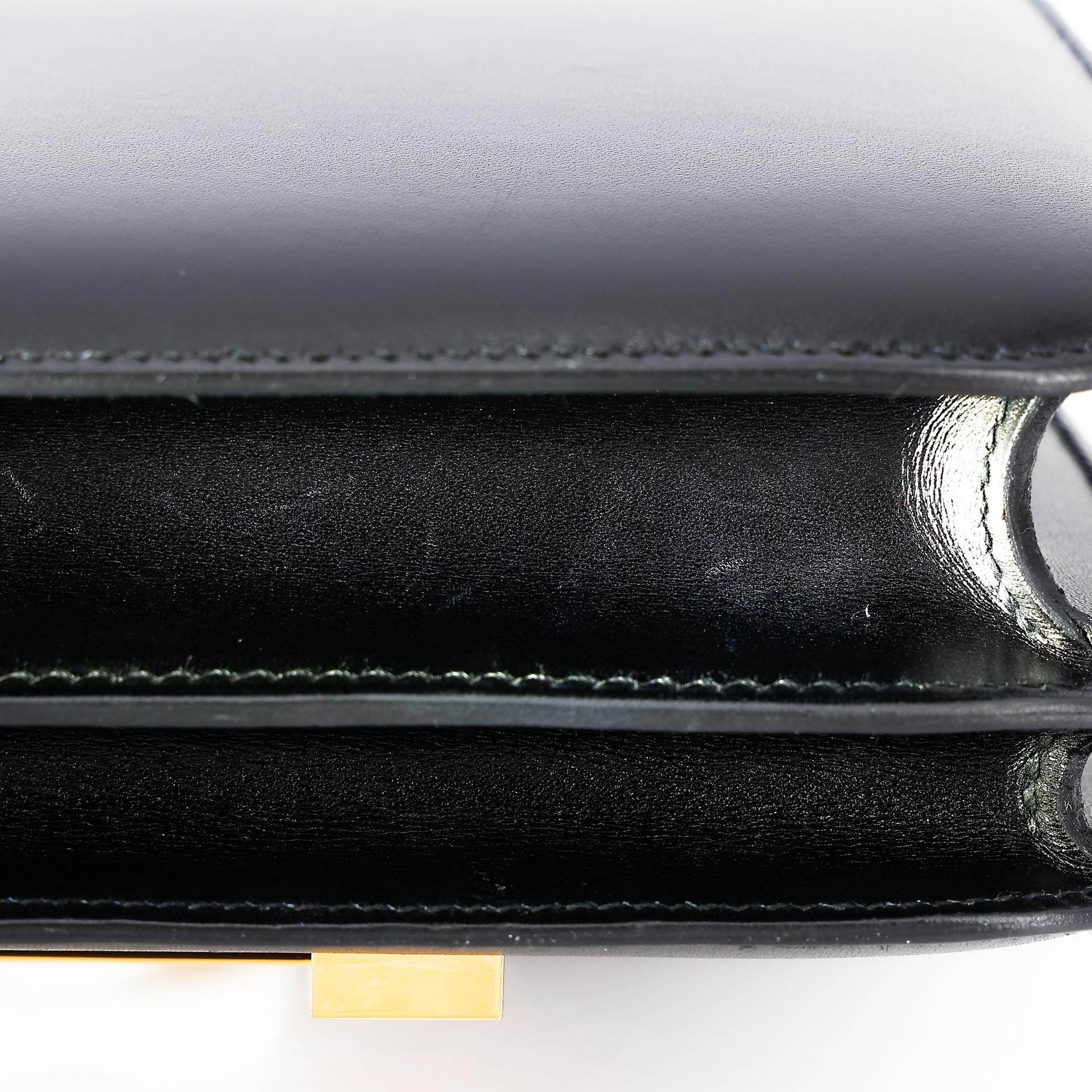 A美品 HERMÈS 爱马仕 Constance 康康 Mini 19 89 黑色 Noir Box牛皮 金扣 Y刻 2020年 - 13