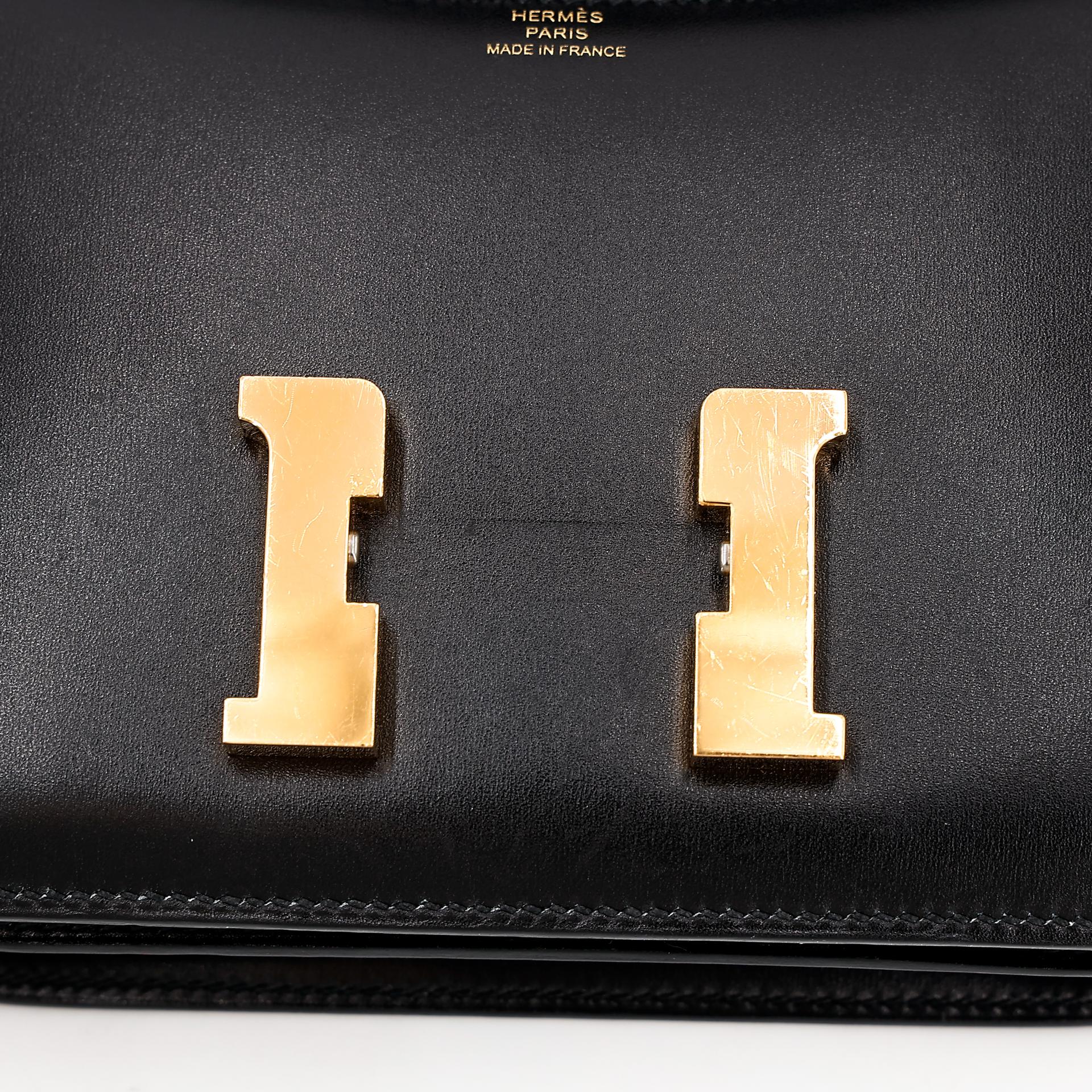A美品 HERMÈS 爱马仕 Constance 康康 Mini 19 89 黑色 Noir Box牛皮 金扣 Y刻 2020年 - 19