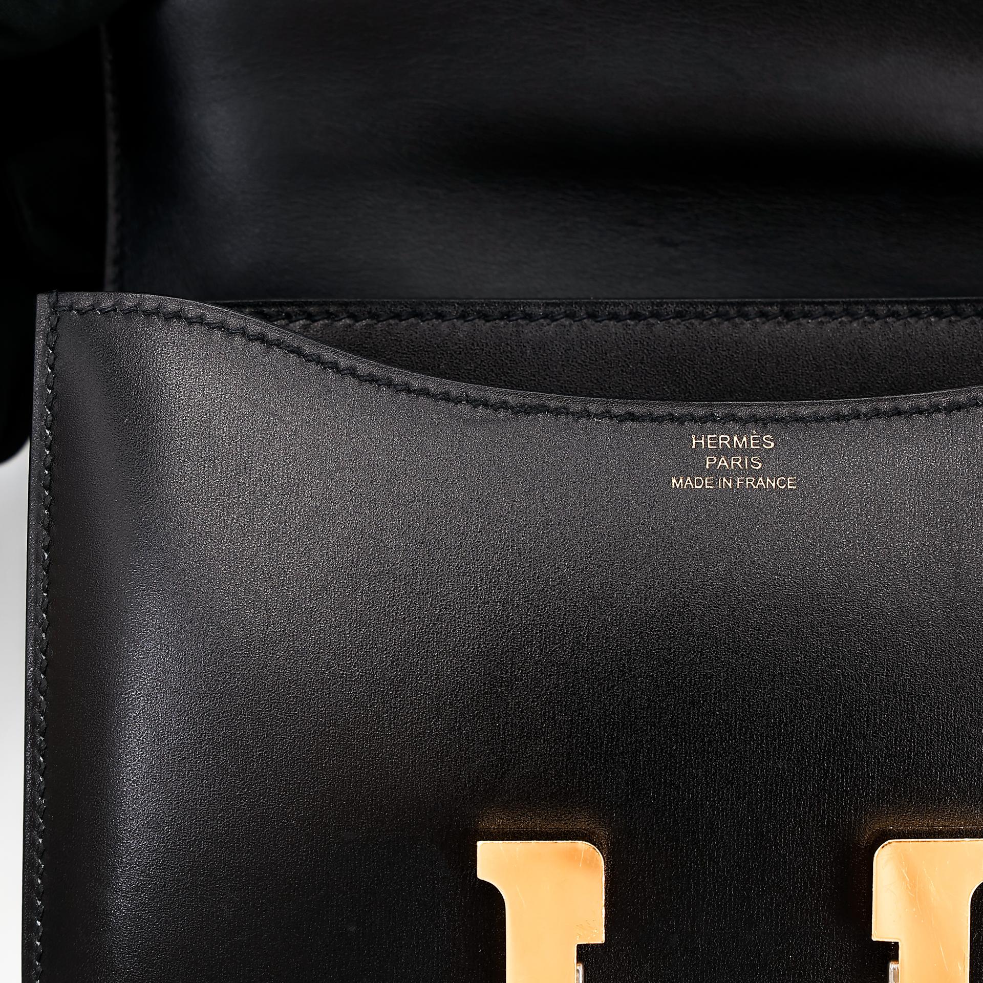 A美品 HERMÈS 爱马仕 Constance 康康 Mini 19 89 黑色 Noir Box牛皮 金扣 Y刻 2020年 - 20