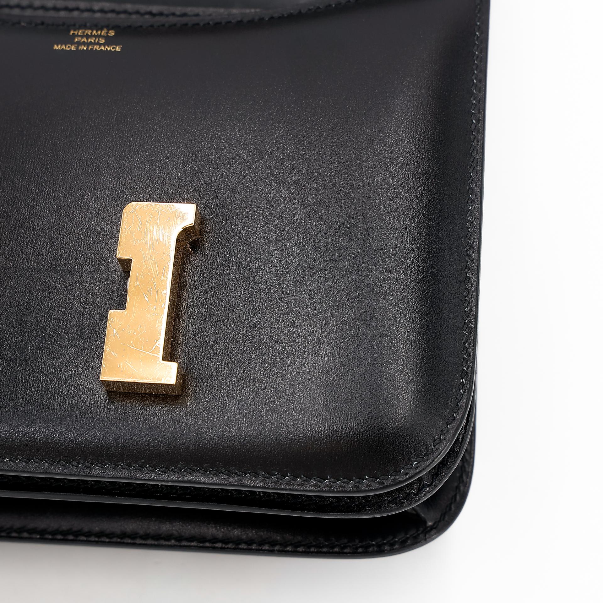 A美品 HERMÈS 爱马仕 Constance 康康 Mini 19 89 黑色 Noir Box牛皮 金扣 Y刻 2020年 - 22