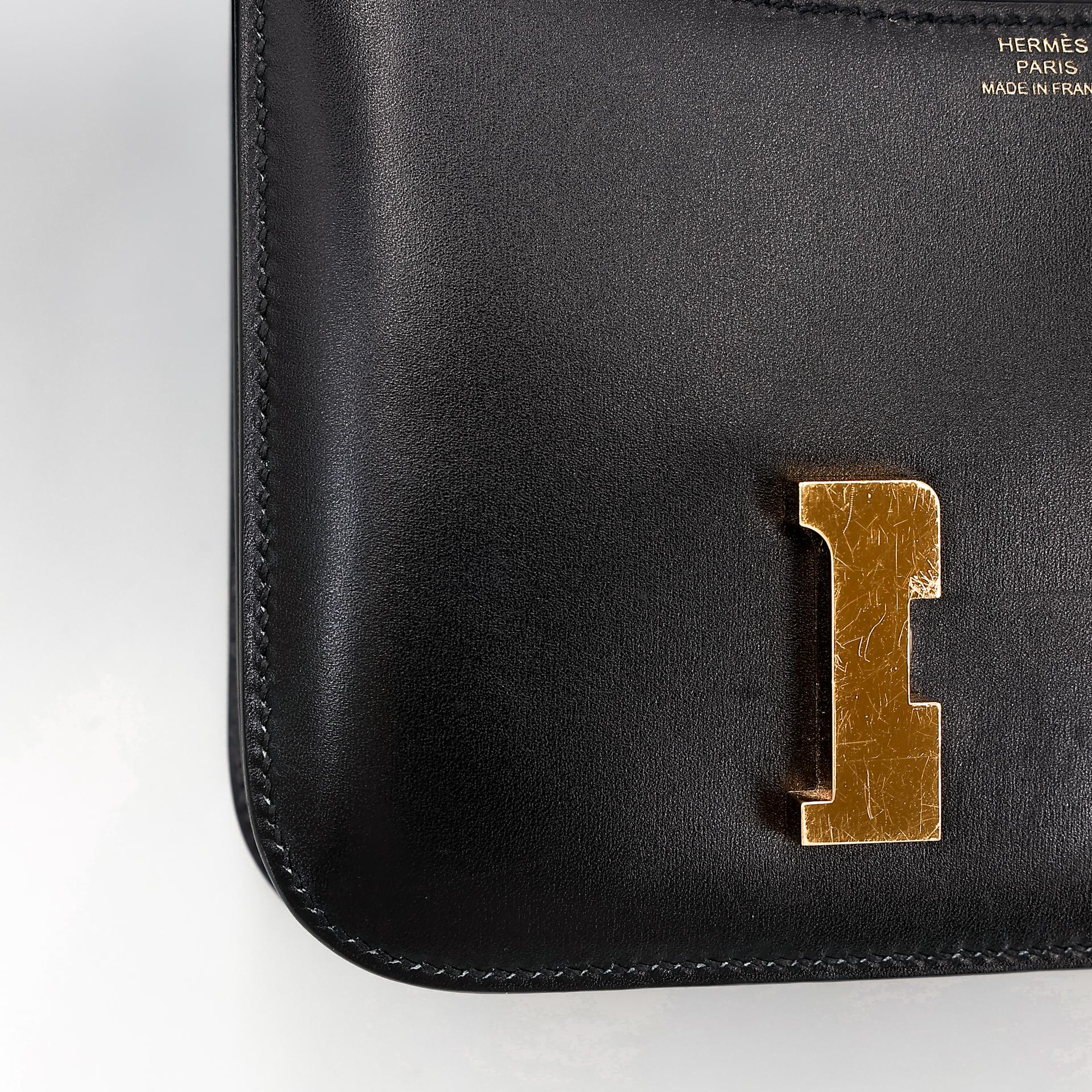 A美品 HERMÈS 爱马仕 Constance 康康 Mini 19 89 黑色 Noir Box牛皮 金扣 Y刻 2020年 - 23