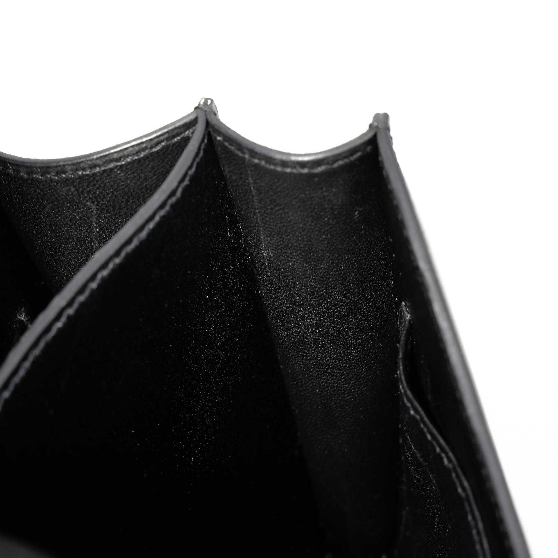 A美品 HERMÈS 爱马仕 Constance 康康 Mini 19 89 黑色 Noir Box牛皮 金扣 Y刻 2020年 - 37