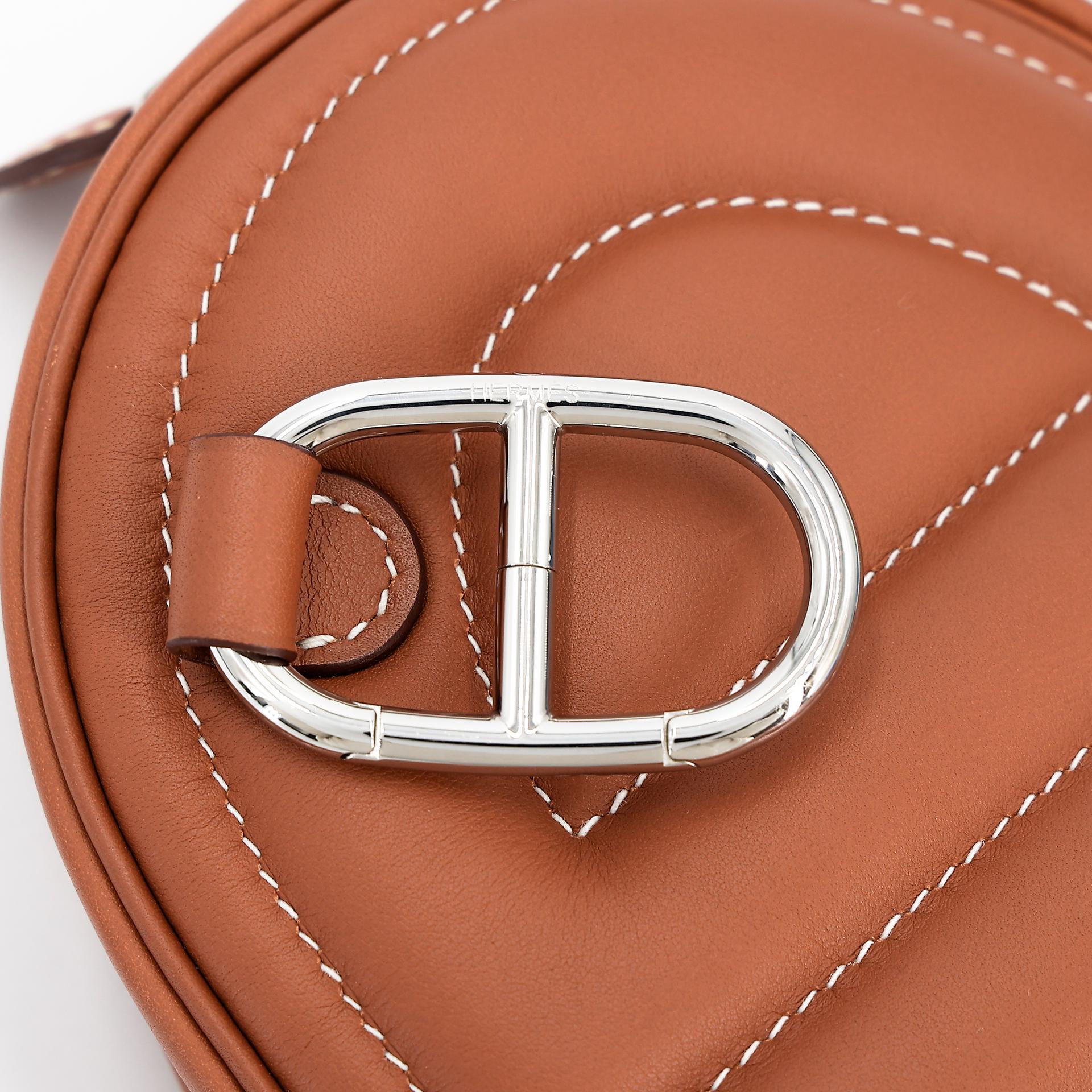 Excellent ( Rank SA ) HERMÈS In-The-Loop belt bag Gold (37) Swift Palladium hardware D (2019) - 3
