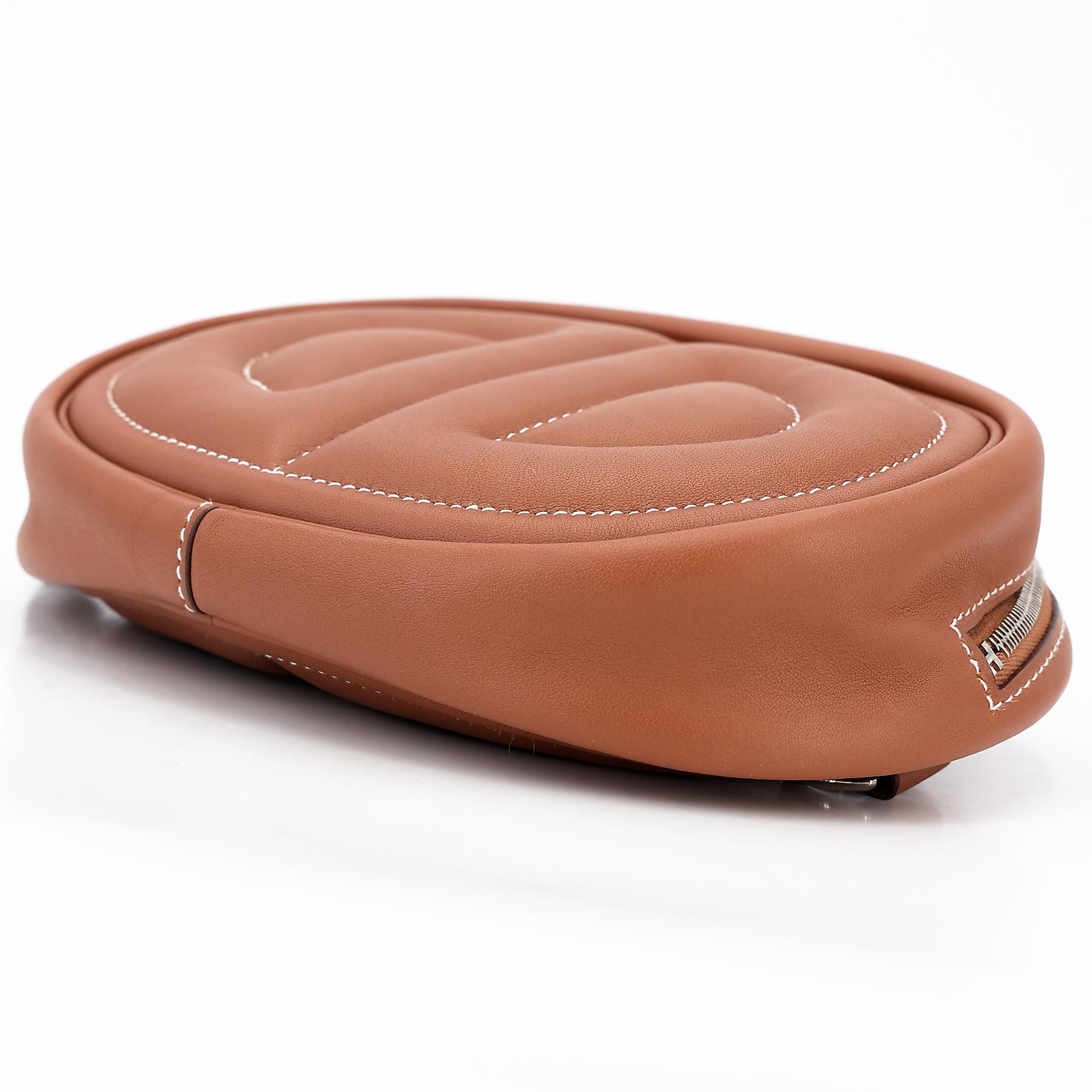 Excellent ( Rank SA ) HERMÈS In-The-Loop belt bag Gold (37) Swift Palladium hardware D (2019) - 7