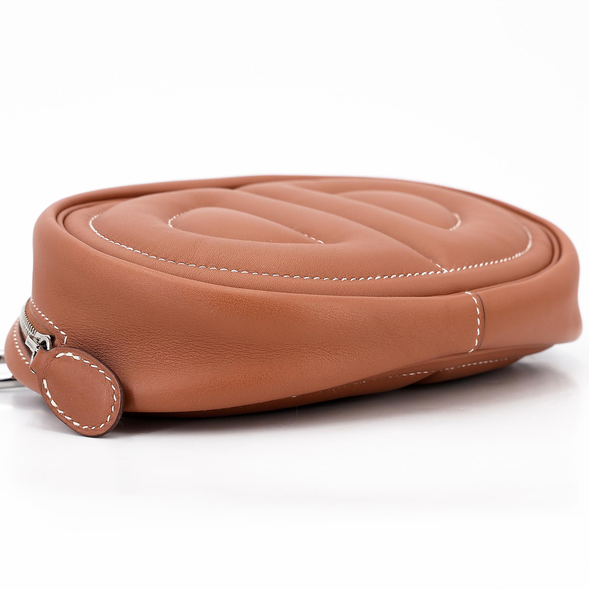 Excellent ( Rank SA ) HERMÈS In-The-Loop belt bag Gold (37) Swift Palladium hardware D (2019) - 8