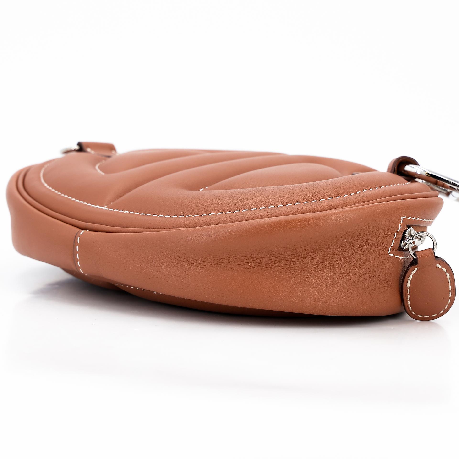 Excellent ( Rank SA ) HERMÈS In-The-Loop belt bag Gold (37) Swift Palladium hardware D (2019) - 9