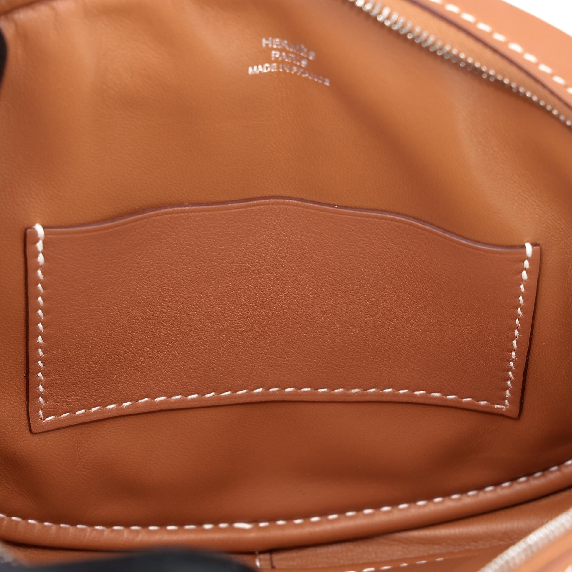 Excellent ( Rank SA ) HERMÈS In-The-Loop belt bag Gold (37) Swift Palladium hardware D (2019) - 18