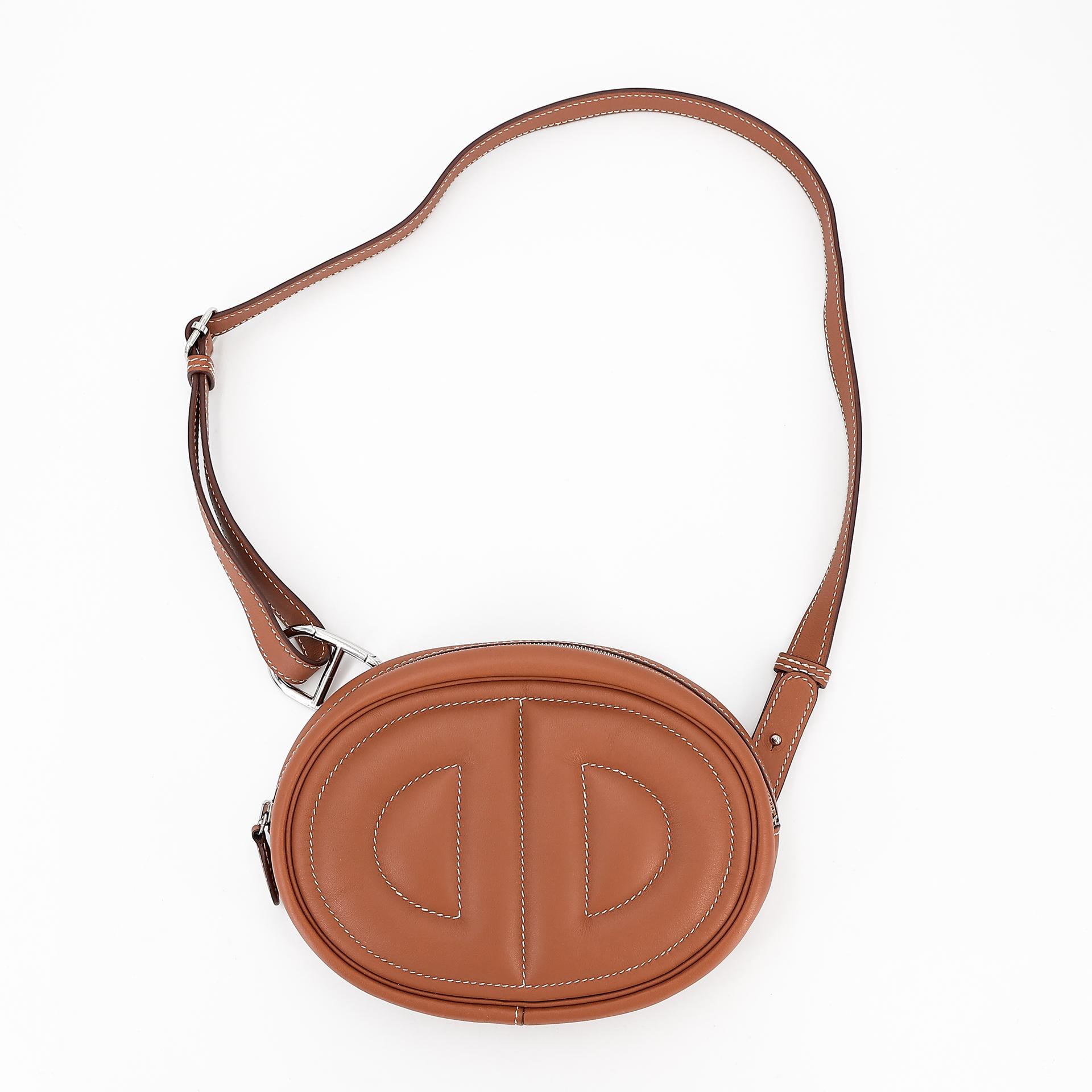 Excellent ( Rank SA ) HERMÈS In-The-Loop belt bag Gold (37) Swift Palladium hardware D (2019) - 23