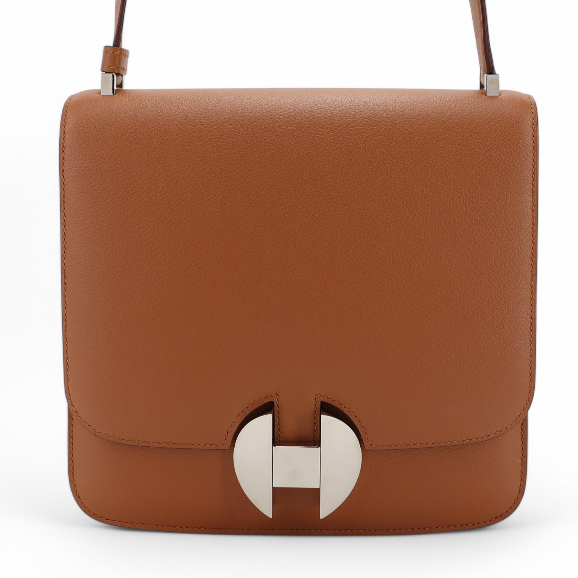 Excellent ( Rank SA ) HERMÈS 2002-20 Gold (37) Evercolor Palladium hardware D (2019) - 1