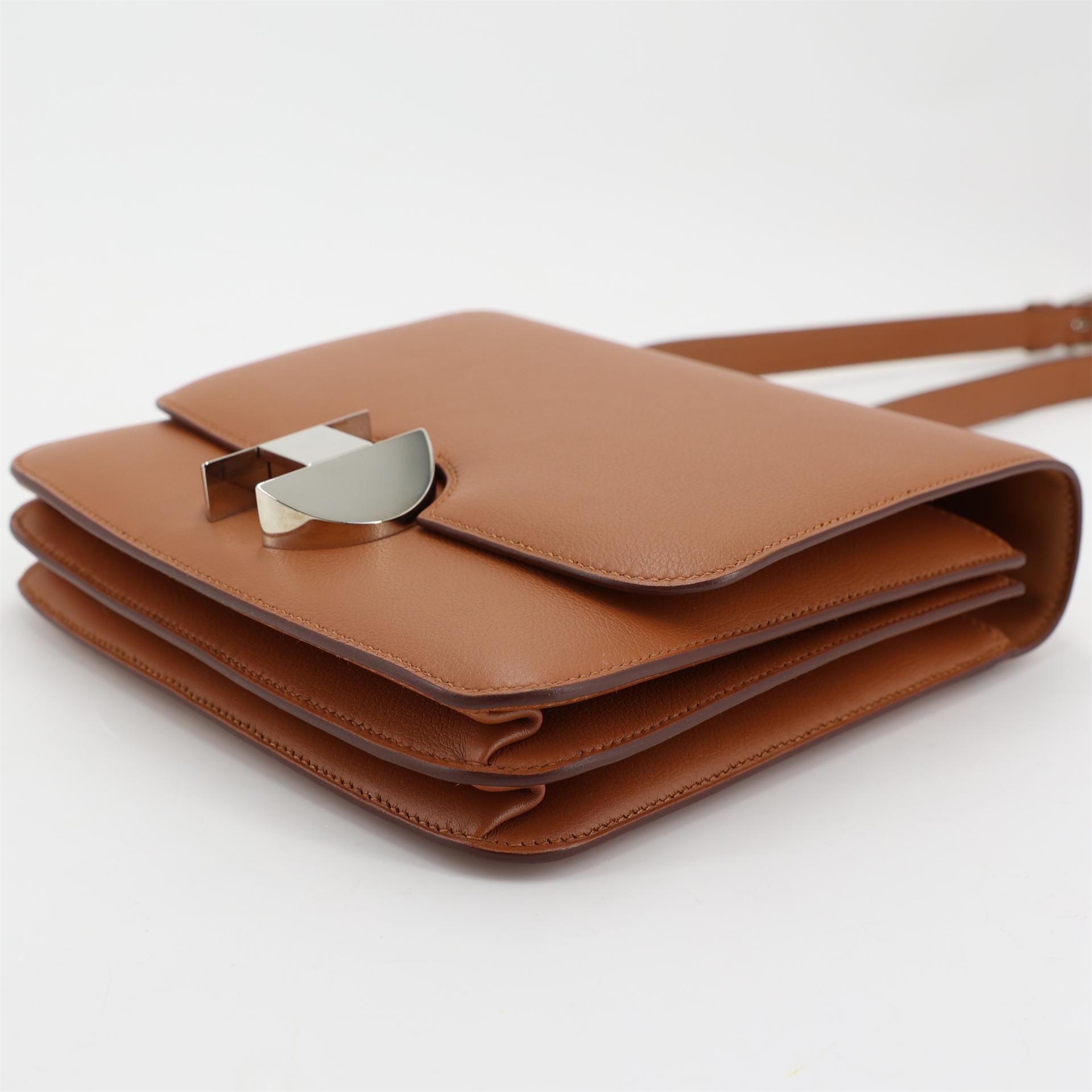 Excellent ( Rank SA ) HERMÈS 2002-20 Gold (37) Evercolor Palladium hardware D (2019) - 5