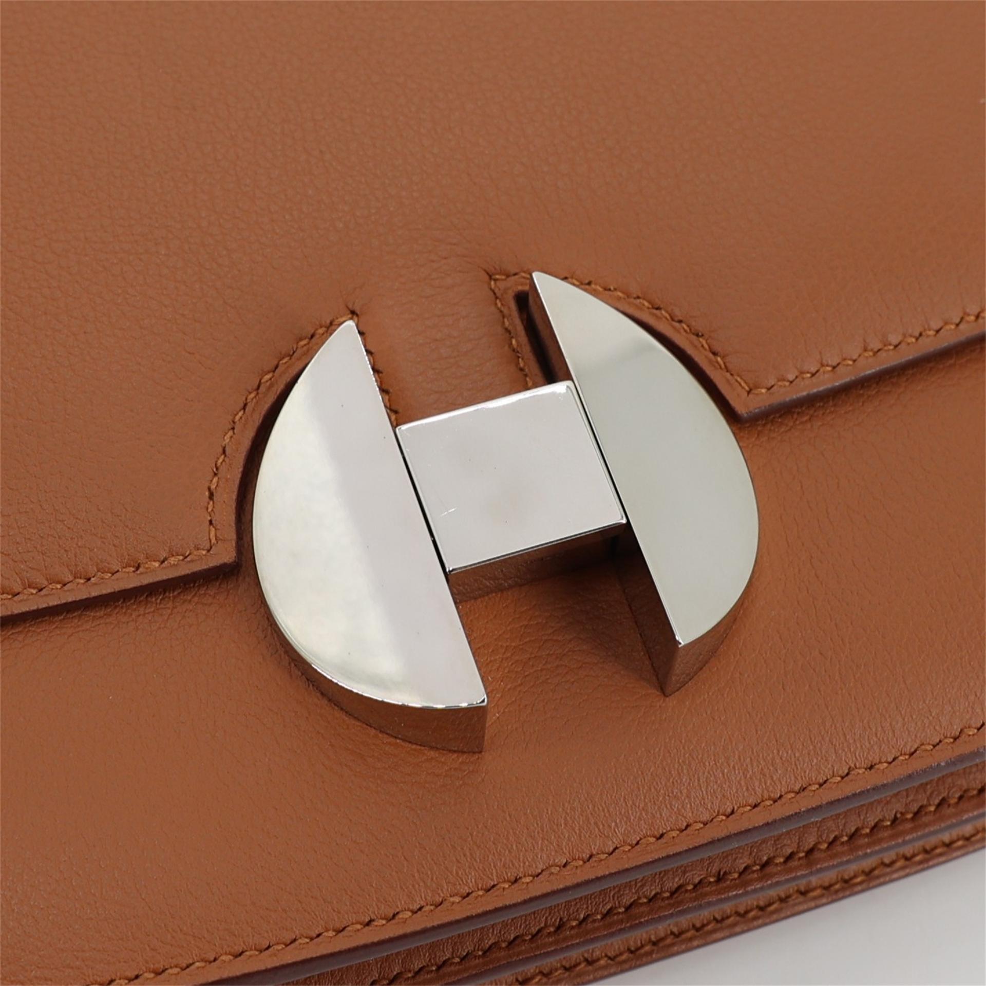 Excellent ( Rank SA ) HERMÈS 2002-20 Gold (37) Evercolor Palladium hardware D (2019) - 8