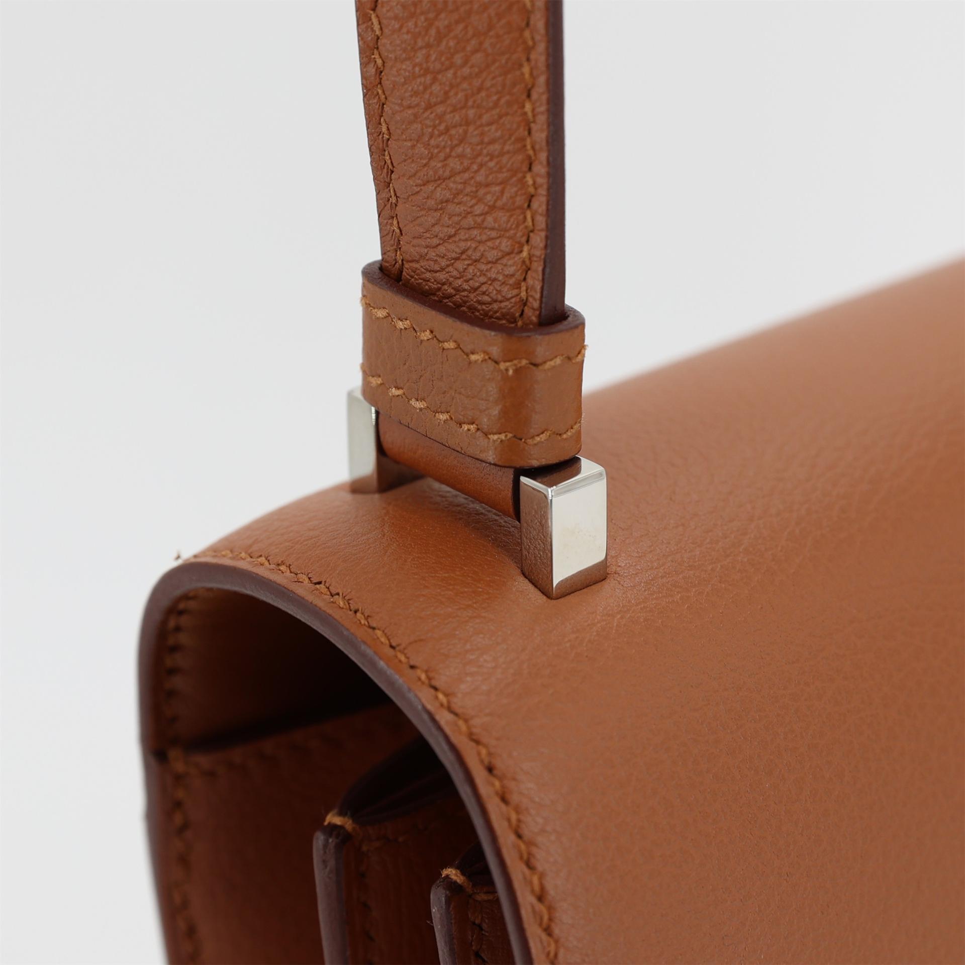 Excellent ( Rank SA ) HERMÈS 2002-20 Gold (37) Evercolor Palladium hardware D (2019) - 11