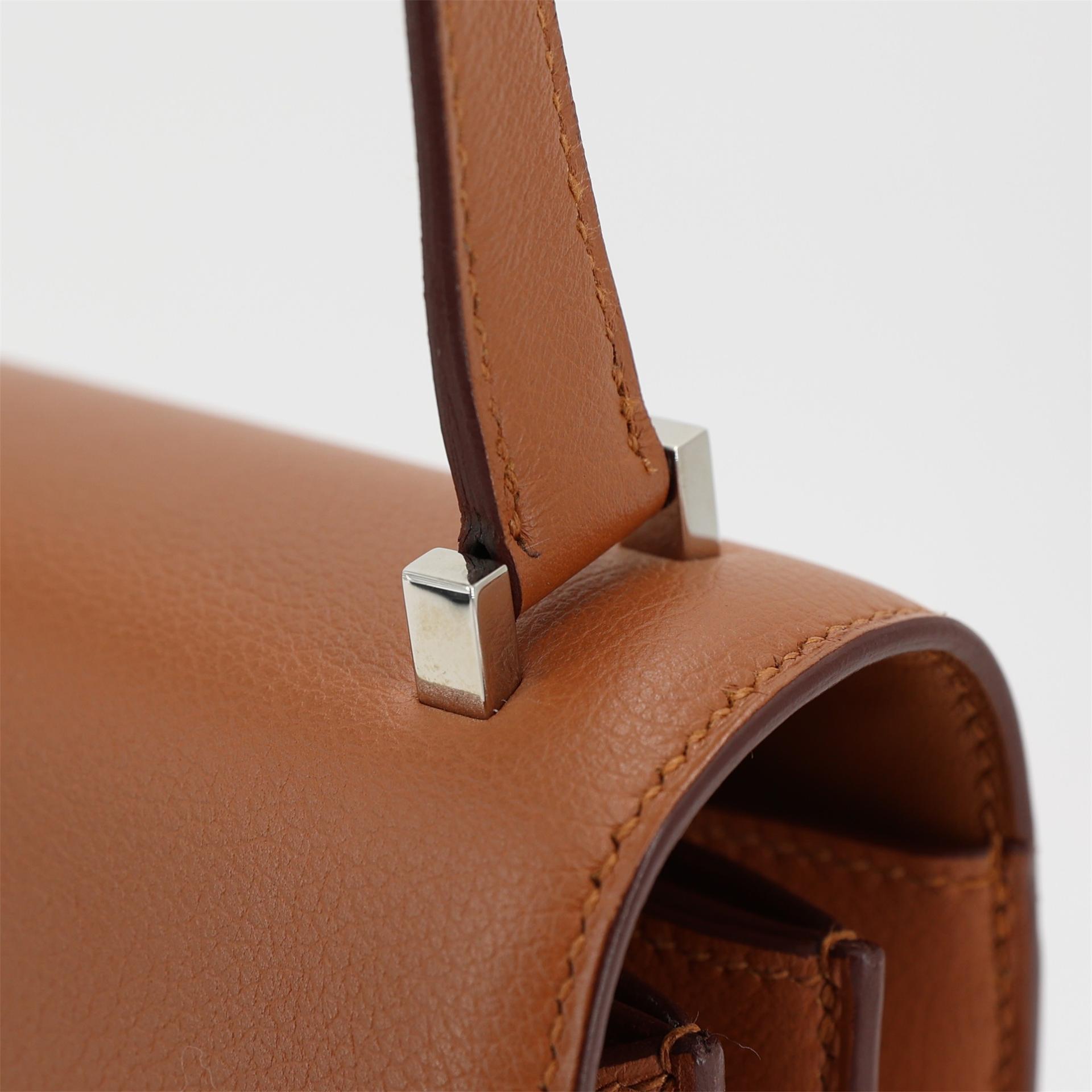 Excellent ( Rank SA ) HERMÈS 2002-20 Gold (37) Evercolor Palladium hardware D (2019) - 12