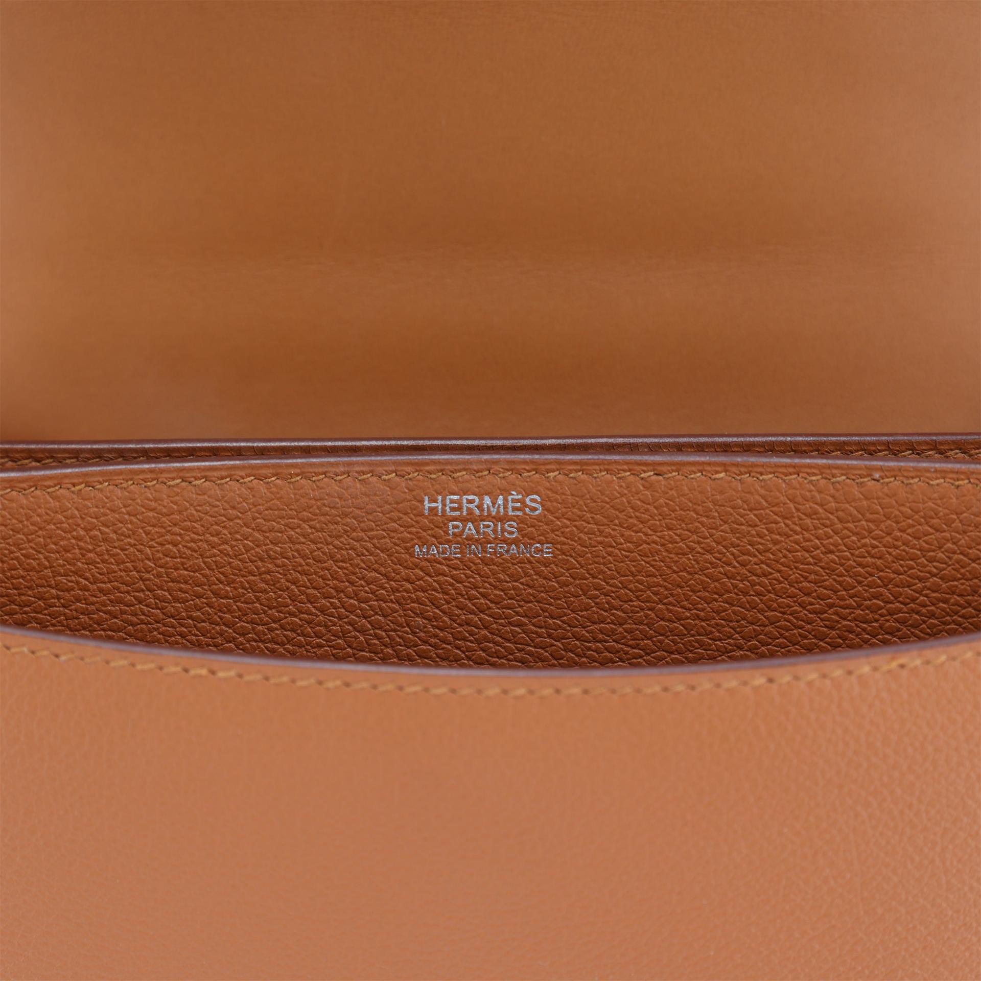 Excellent ( Rank SA ) HERMÈS 2002-20 Gold (37) Evercolor Palladium hardware D (2019) - 14
