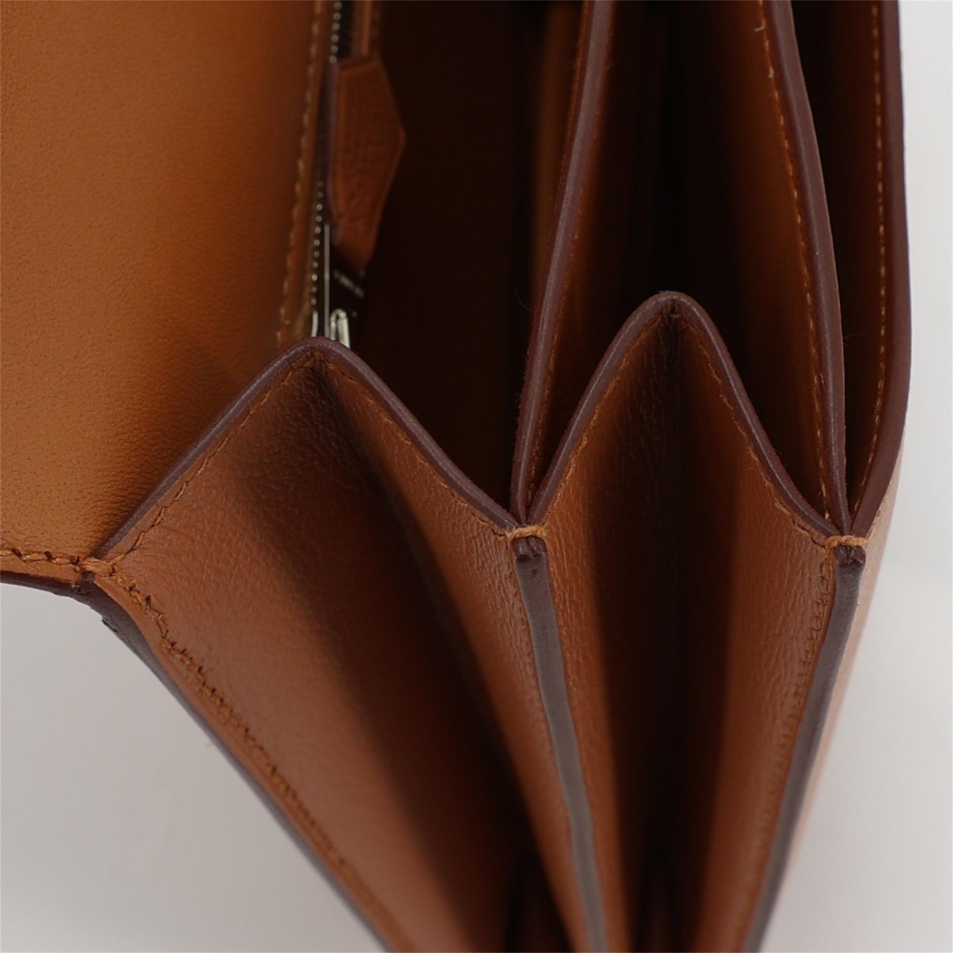 Excellent ( Rank SA ) HERMÈS 2002-20 Gold (37) Evercolor Palladium hardware D (2019) - 23