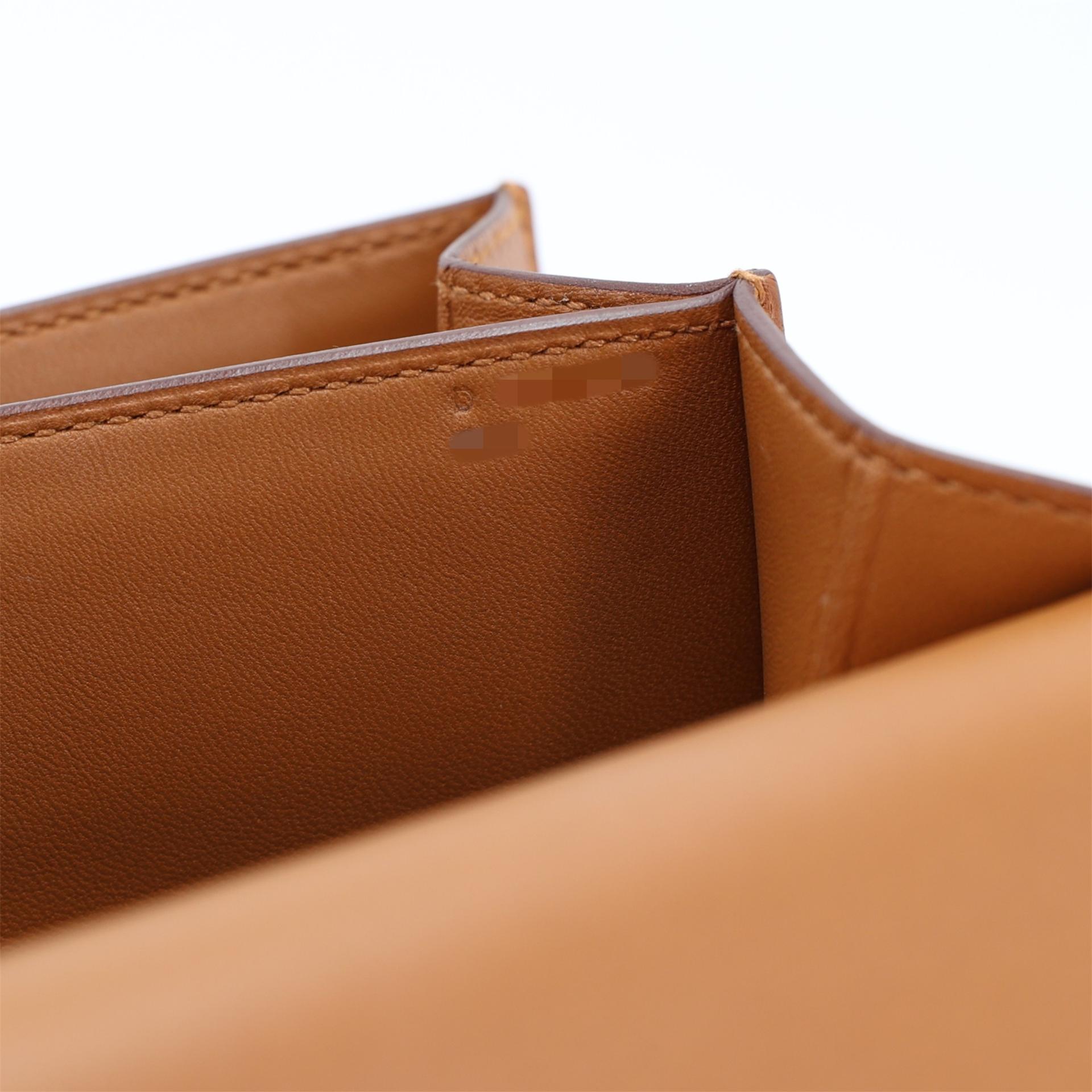 Excellent ( Rank SA ) HERMÈS 2002-20 Gold (37) Evercolor Palladium hardware D (2019) - 25