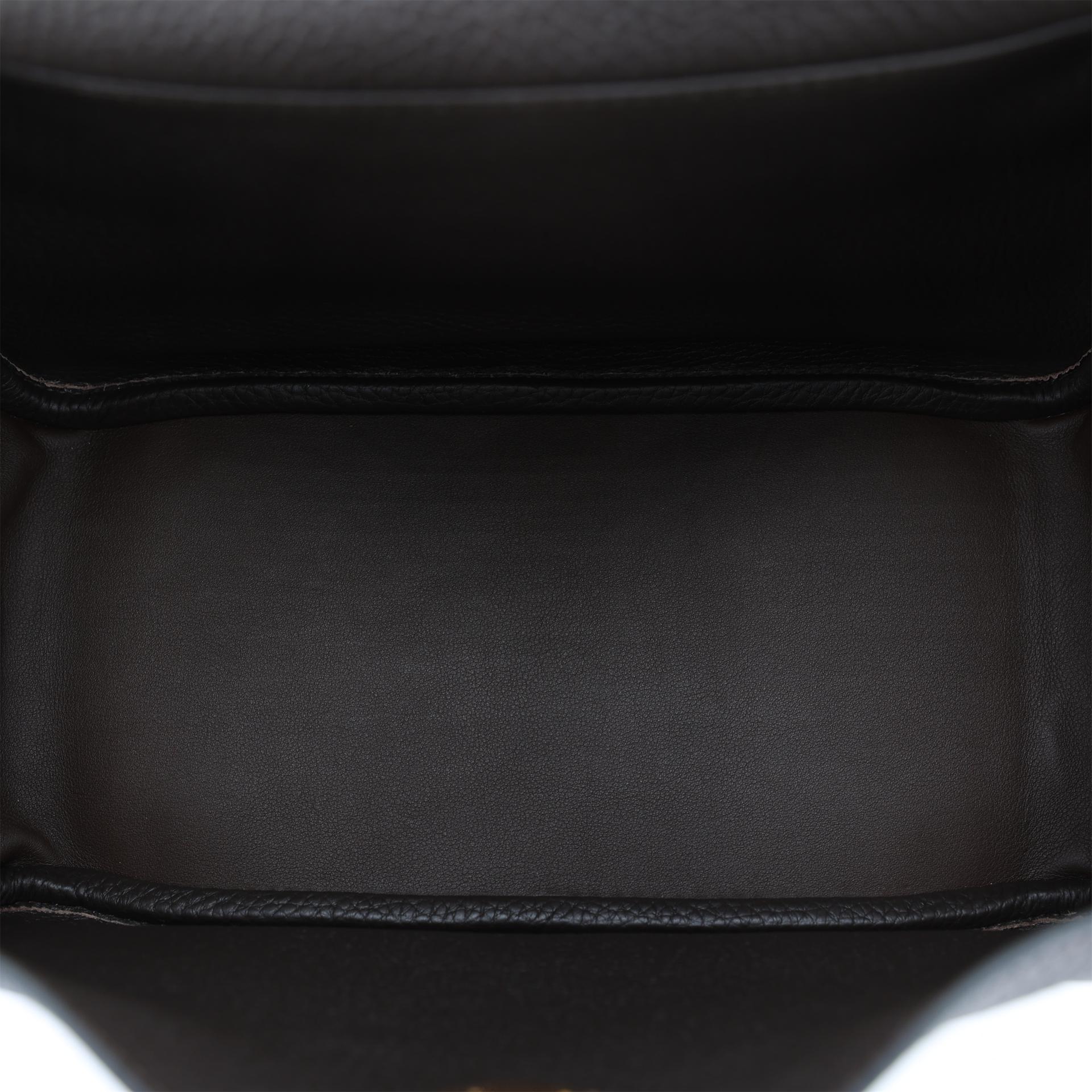 Excellent ( Rank SA ) HERMÈS Lindy 26 Ebene (46) Clemence Gold hardware D (2019) - 12