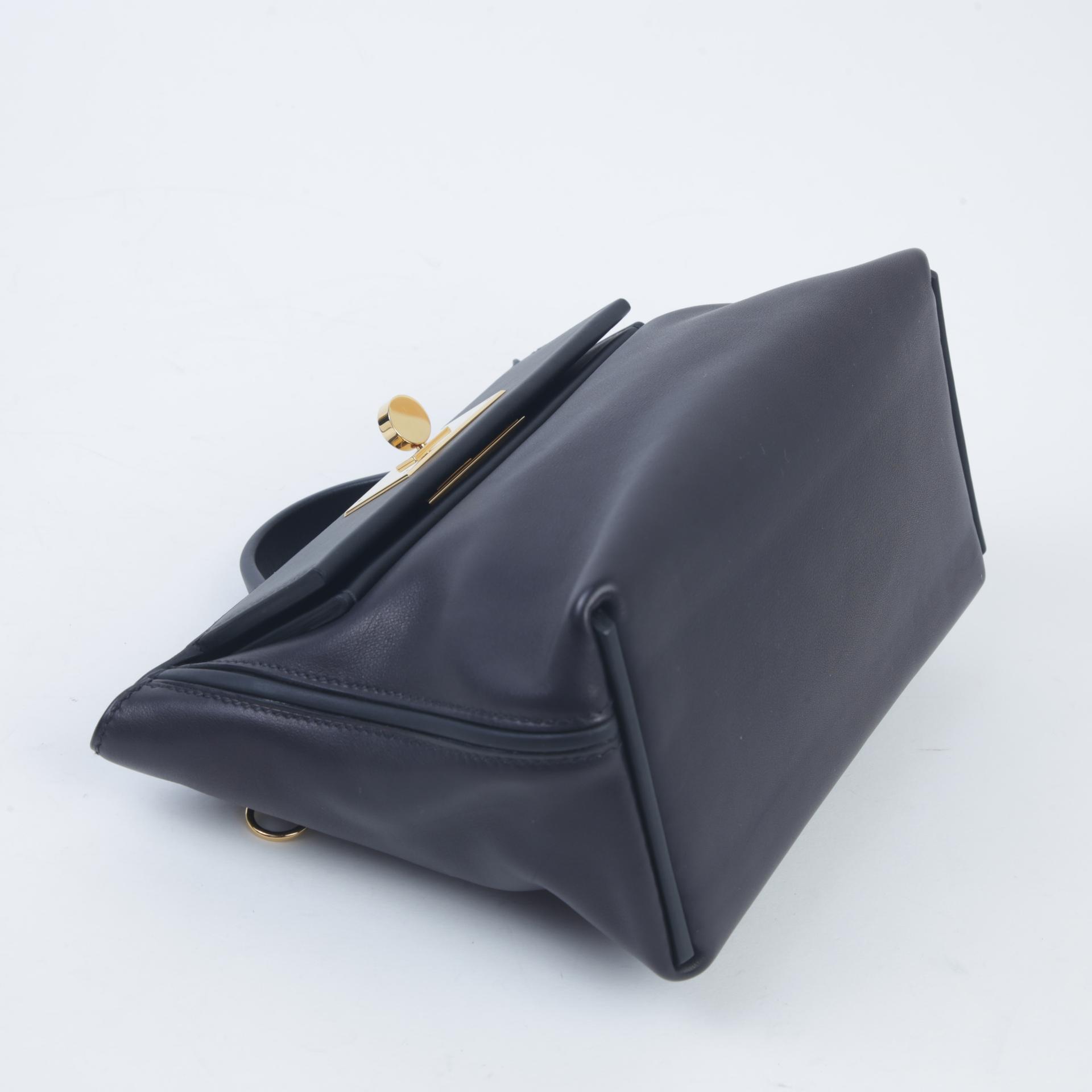 【Ginza store Pickup Only】Very Good ( Rank A) HERMÈS 24/24 - 21 mini Black (89) Volupto calfskin Gold hardware U (2022) - 4