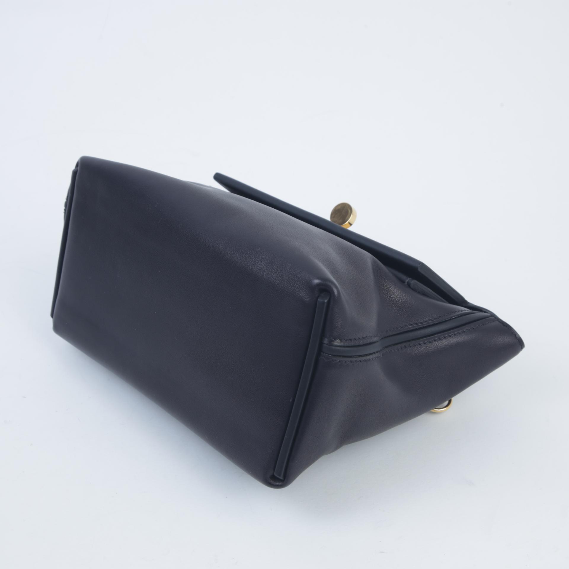 【Ginza store Pickup Only】Very Good ( Rank A) HERMÈS 24/24 - 21 mini Black (89) Volupto calfskin Gold hardware U (2022) - 5