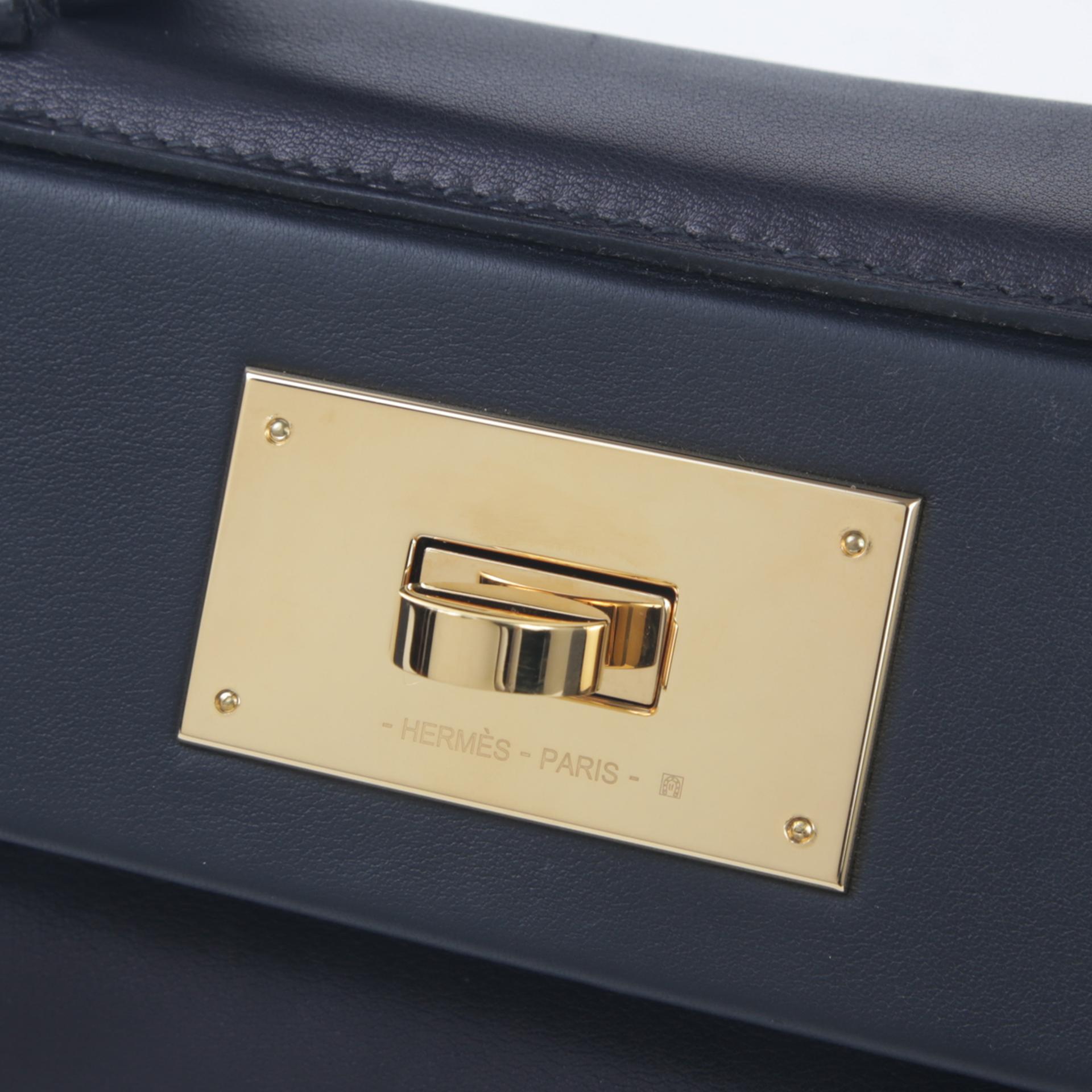 【Ginza store Pickup Only】Very Good ( Rank A) HERMÈS 24/24 - 21 mini Black (89) Volupto calfskin Gold hardware U (2022) - 8