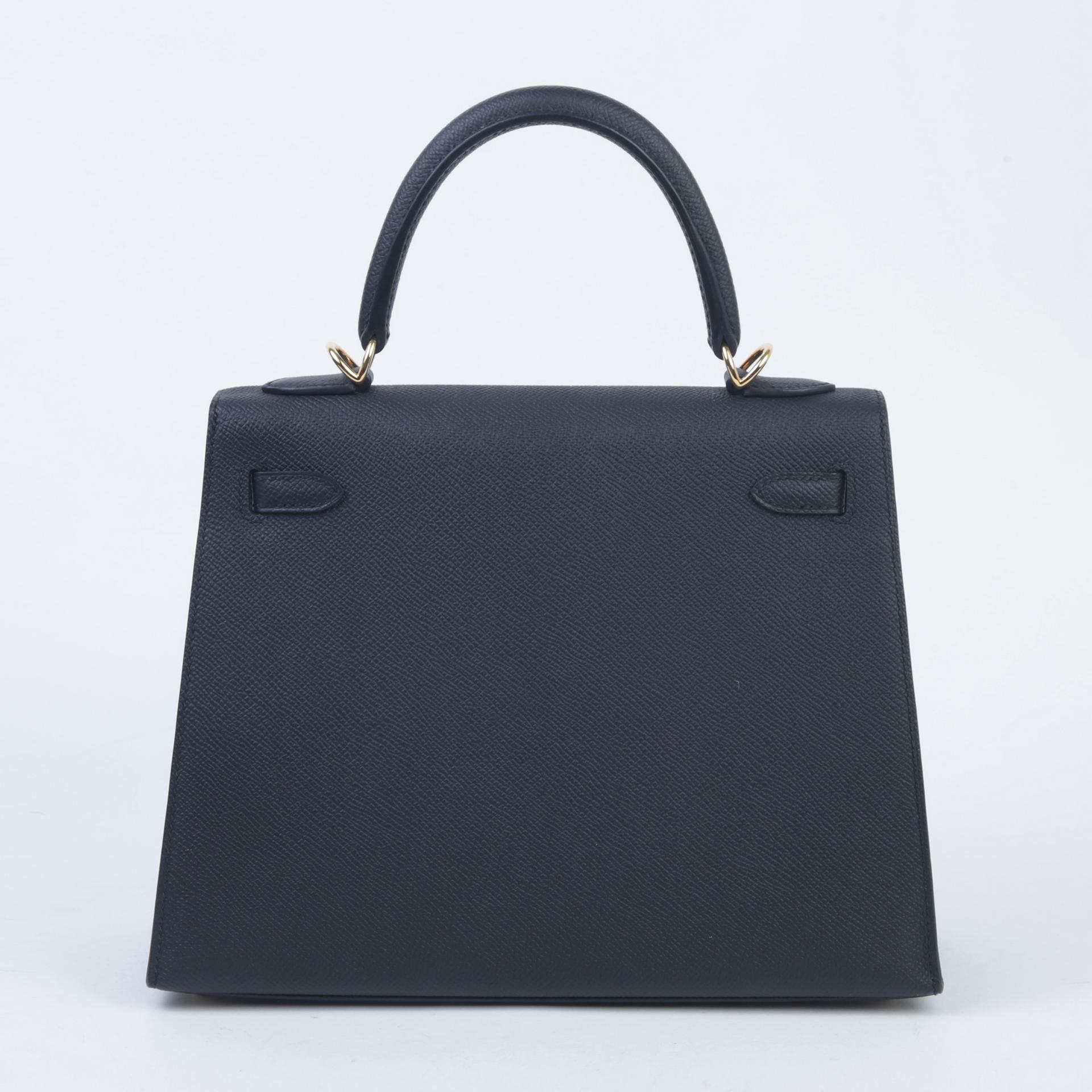 Brand New ( Rank N ) HERMÈS Kelly 25 Sellier Black (89) Epsom Gold hardware W (2024) - 2