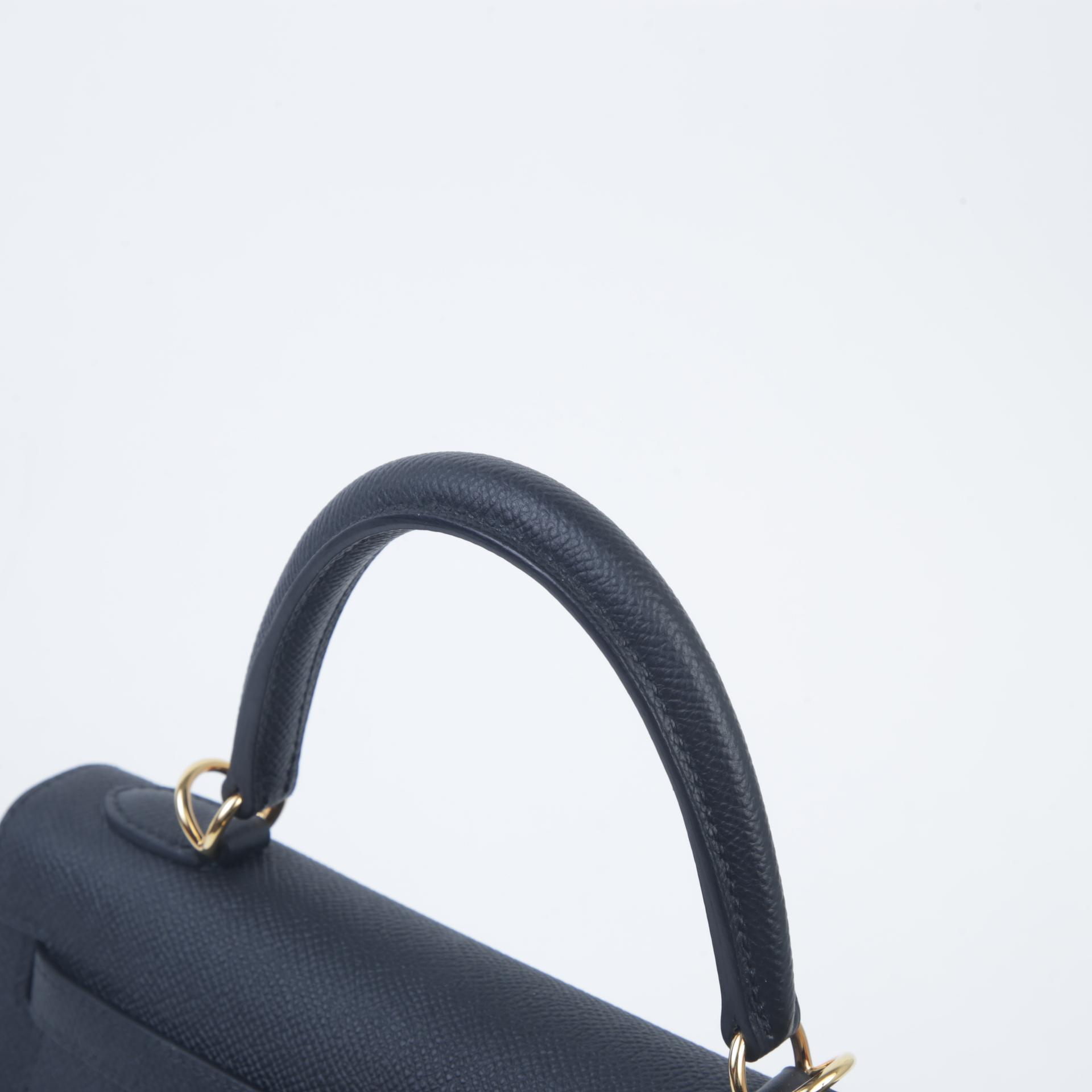 Brand New ( Rank N ) HERMÈS Kelly 25 Sellier Black (89) Epsom Gold hardware W (2024) - 3
