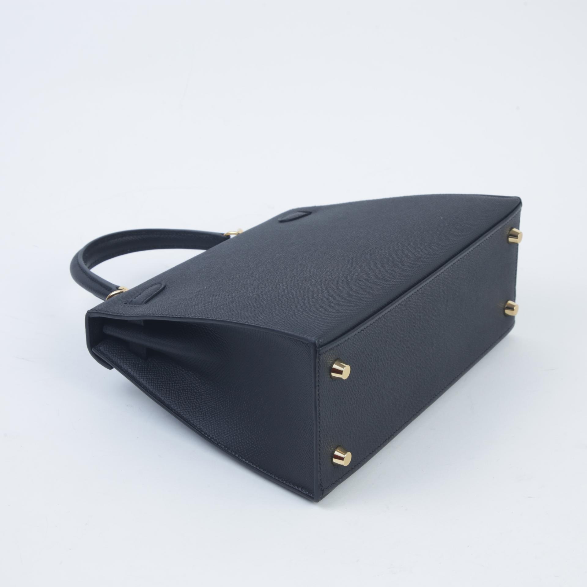 Brand New ( Rank N ) HERMÈS Kelly 25 Sellier Black (89) Epsom Gold hardware W (2024) - 6