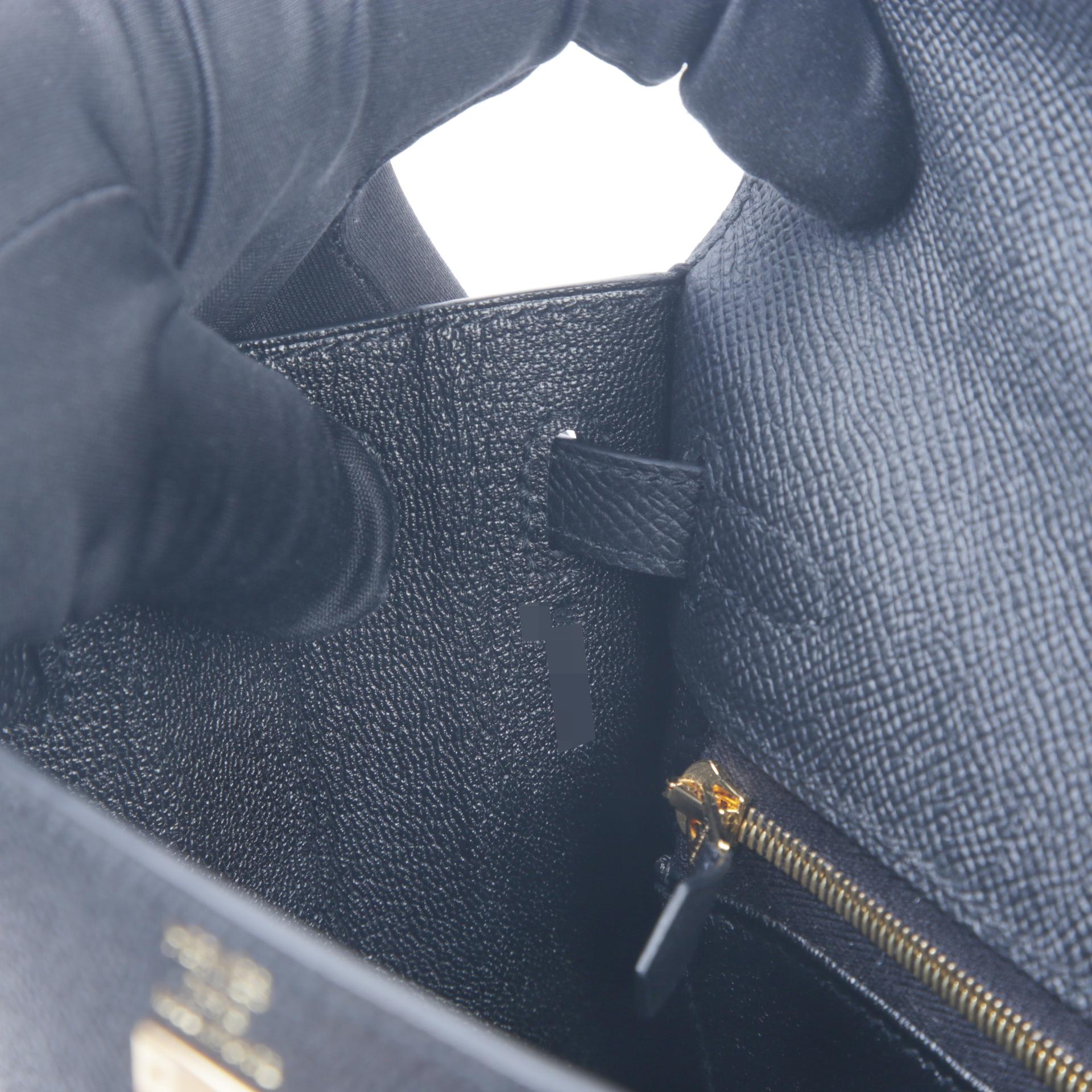Brand New ( Rank N ) HERMÈS Kelly 25 Sellier Black (89) Epsom Gold hardware W (2024) - 13