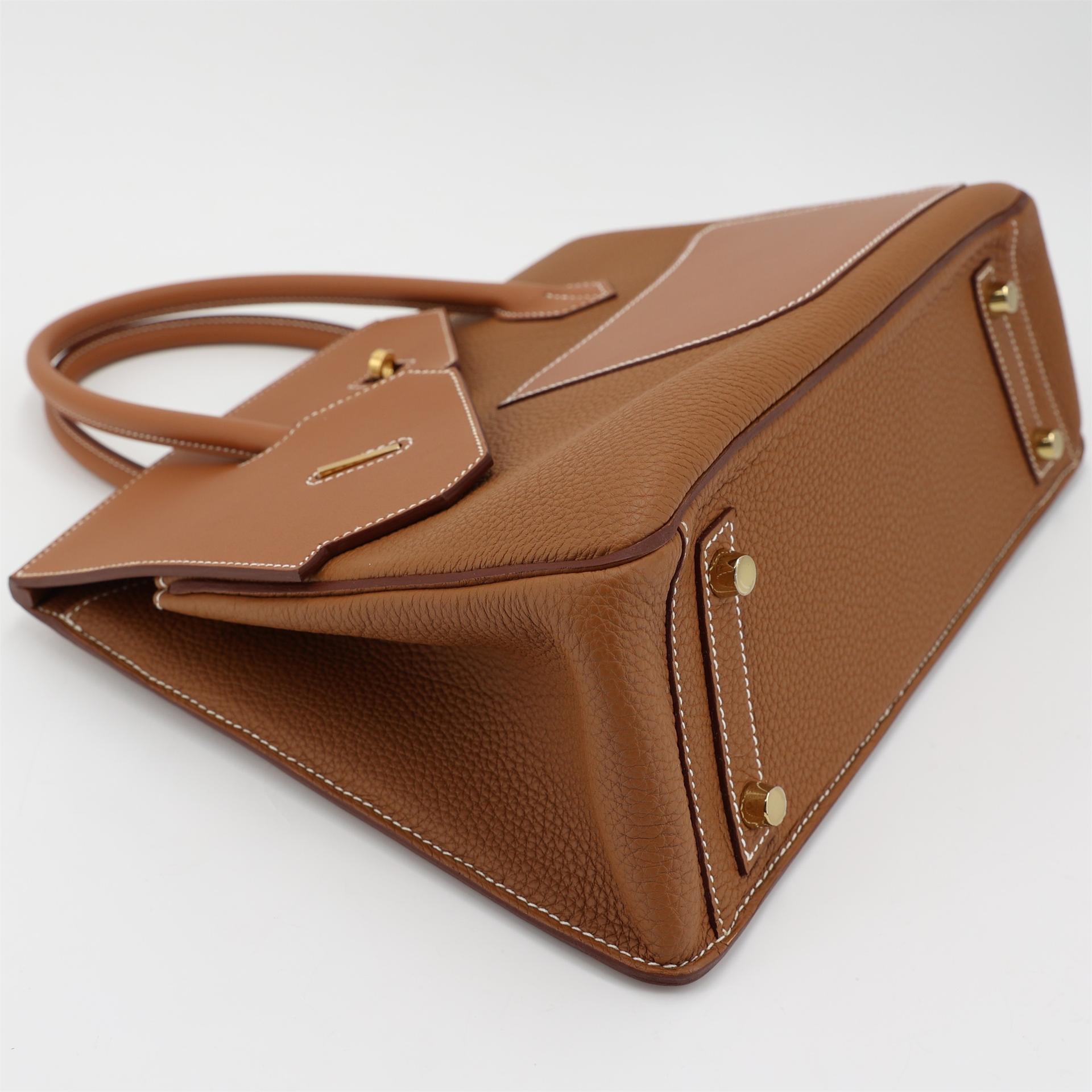 Brand New ( Rank N ) HERMÈS Limited Edition Birkin 30 en Desordre Gold (37) Togo Swift Gold hardware W (2024) - 4