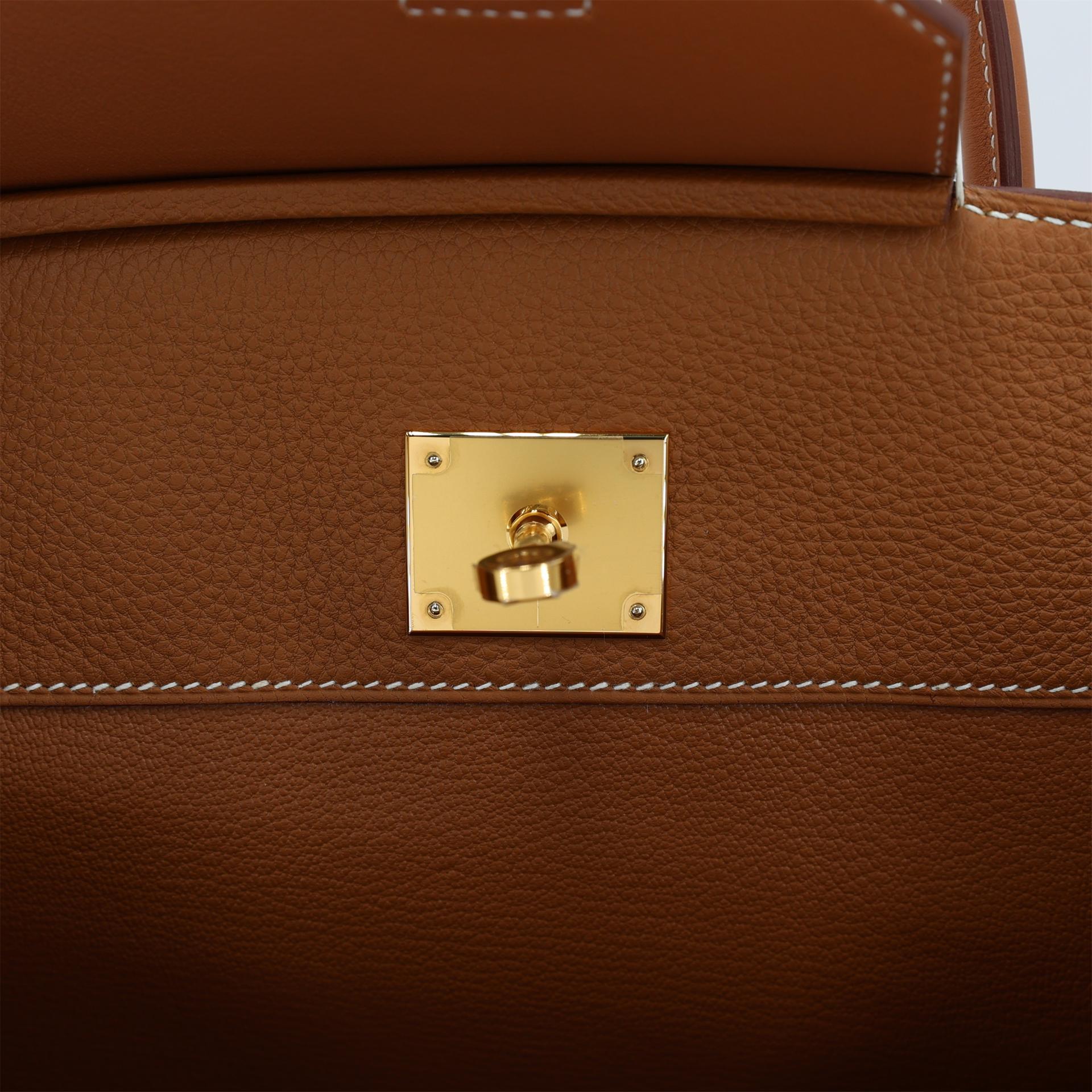 Brand New ( Rank N ) HERMÈS Limited Edition Birkin 30 en Desordre Gold (37) Togo Swift Gold hardware W (2024) - 9