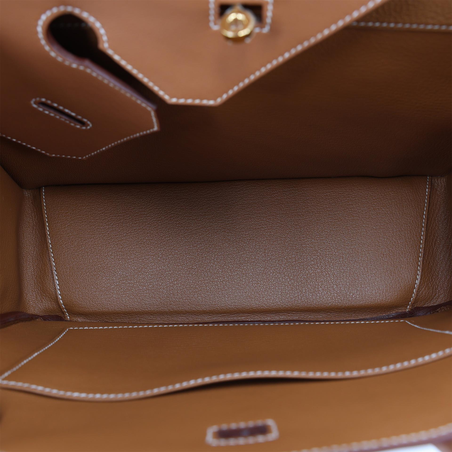 Brand New ( Rank N ) HERMÈS Limited Edition Birkin 30 en Desordre Gold (37) Togo Swift Gold hardware W (2024) - 10