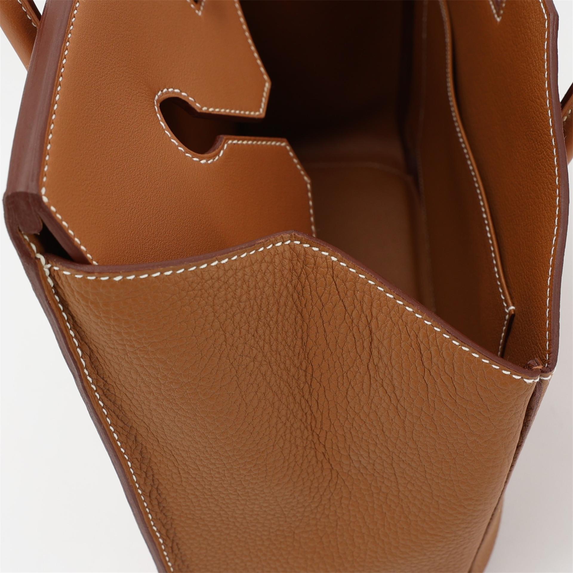 Brand New ( Rank N ) HERMÈS Limited Edition Birkin 30 en Desordre Gold (37) Togo Swift Gold hardware W (2024) - 11