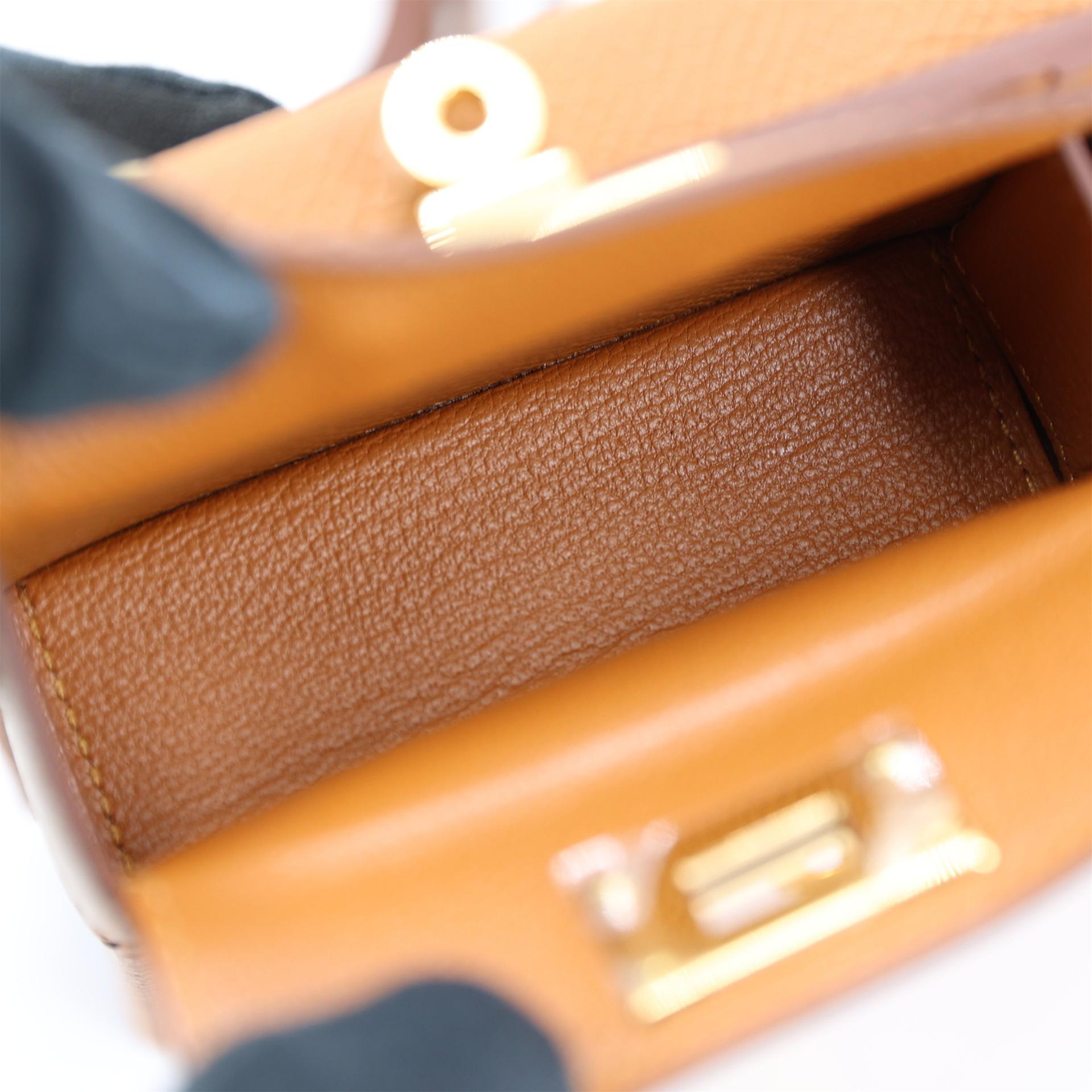 Brand New ( Rank N ) HERMÈS Kelly Multipocket To Go Pouch Gold (37) Epsom Gold hardware W (2024) - 21