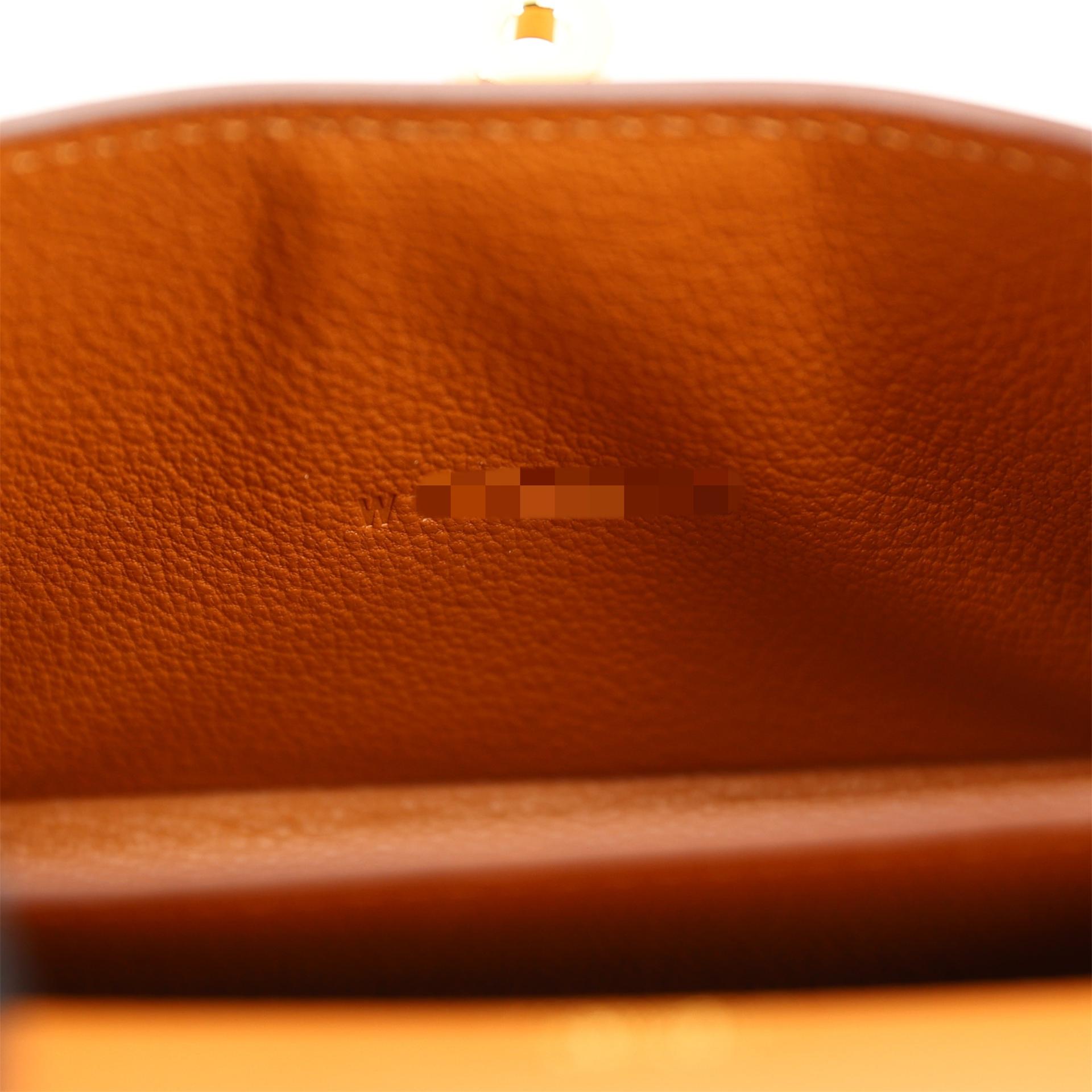 Brand New ( Rank N ) HERMÈS Kelly Multipocket To Go Pouch Gold (37) Epsom Gold hardware W (2024) - 22